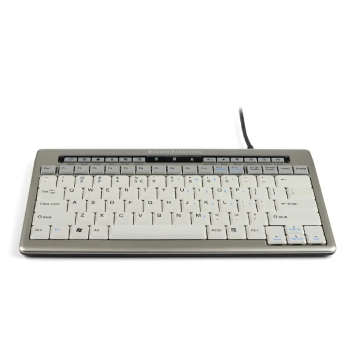 S-board 840 Design Kompakttastatur USB Silber/Hellgrau Deutsch