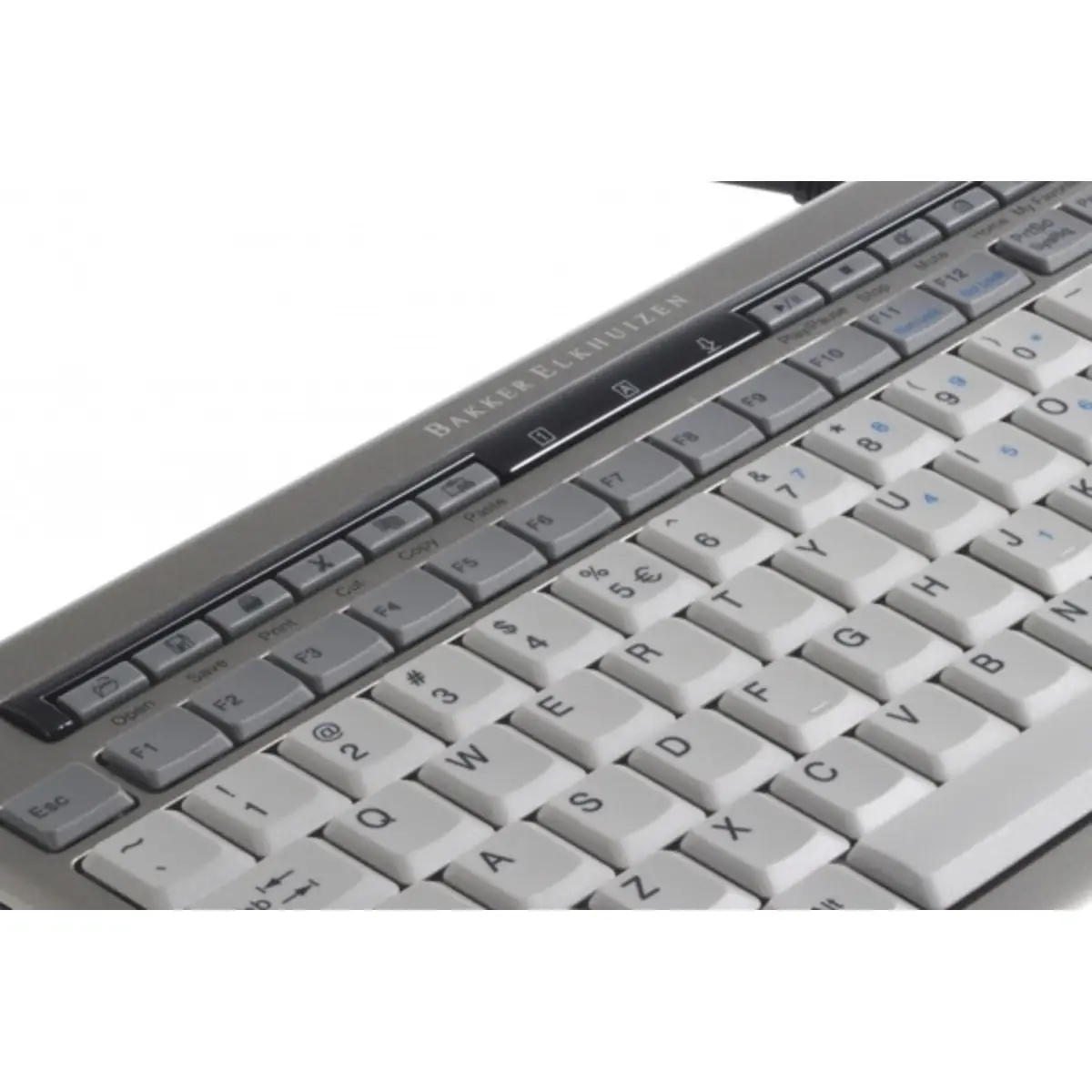 S-board 840 Design Kompakttastatur USB Silber/Hellgrau Deutsch