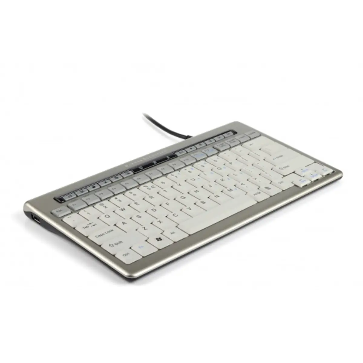 S-board 840 Design Kompakttastatur USB Silber/Hellgrau Deutsch