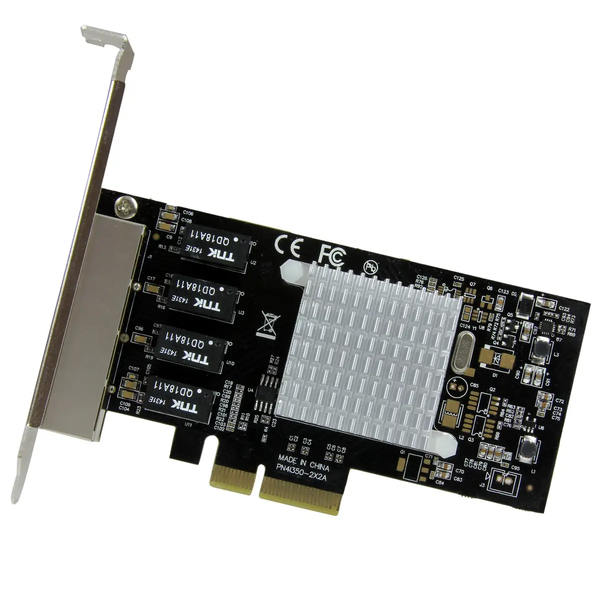 4-Port PCIe Gigabit Ethernet Low Profile Netzwerkkarte