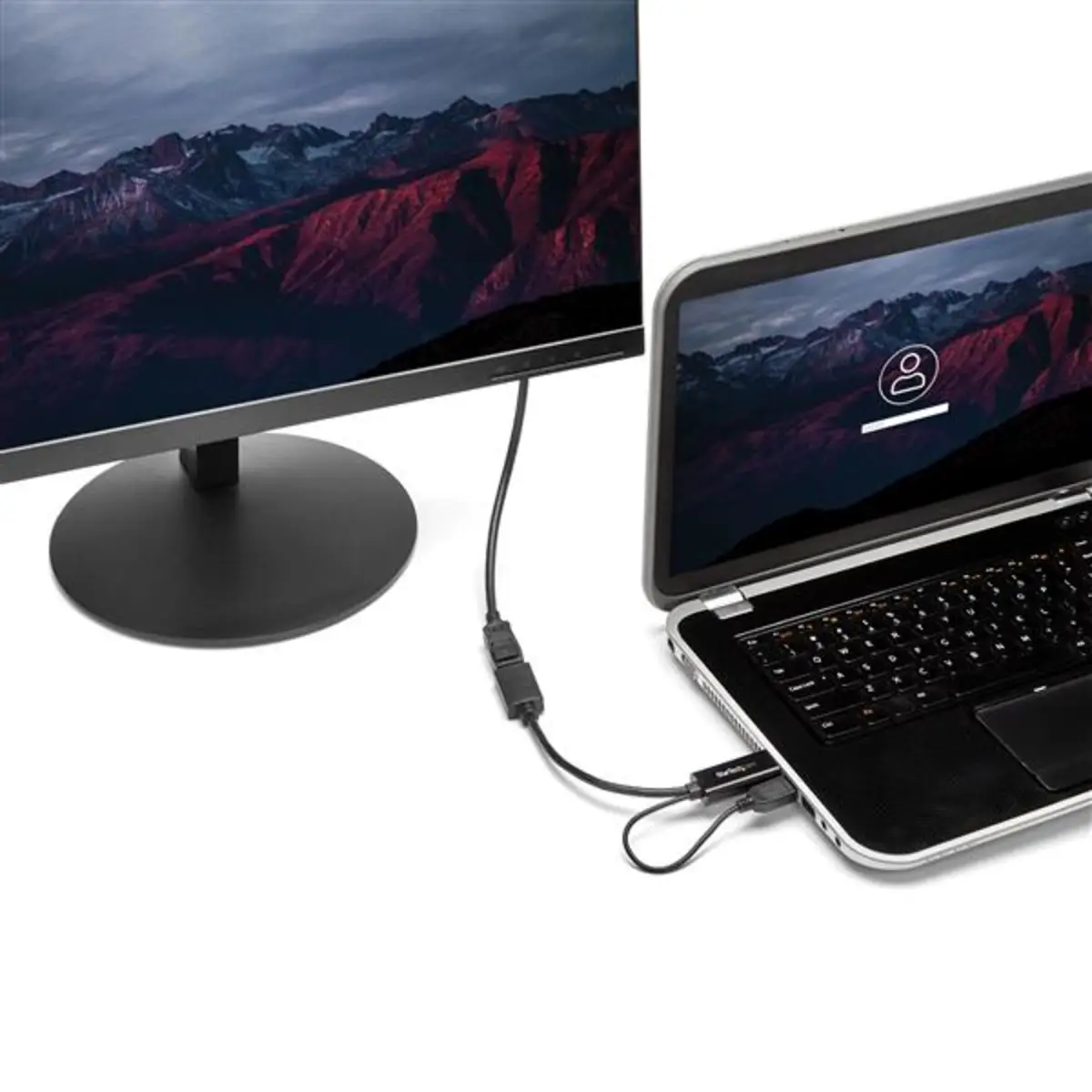 HDMI auf DP Konverter 4 K Schwarz