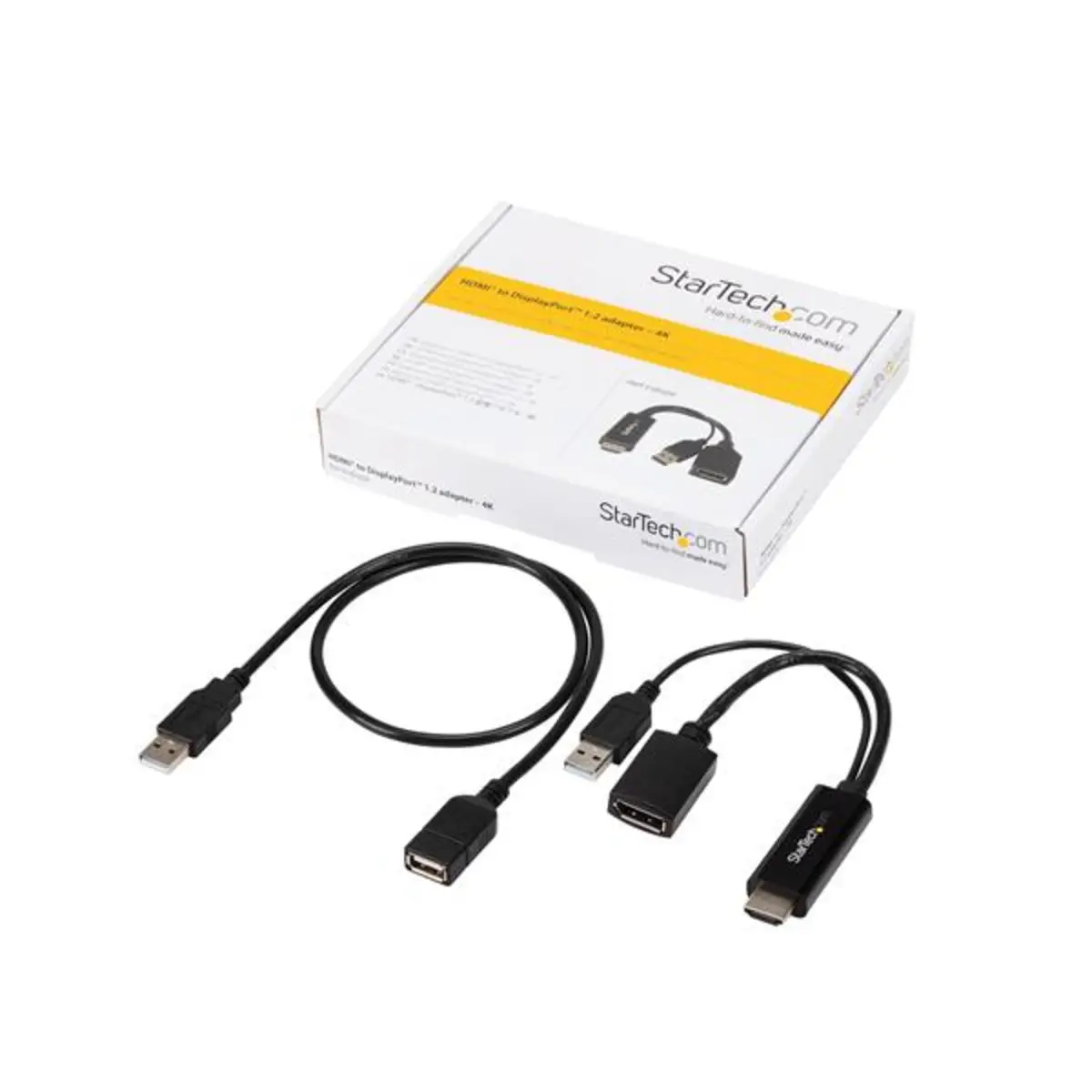 StarTech HDMI to DP converter 4 K black