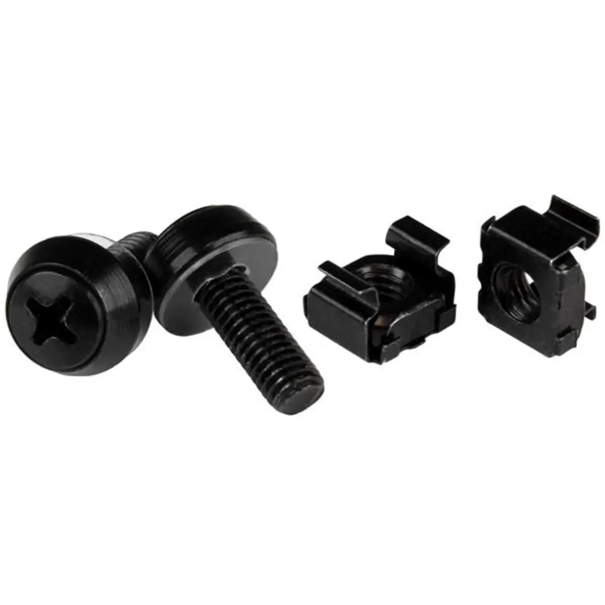 Käfigmuttern und Schrauben M6 x 12mm für Rack 100er