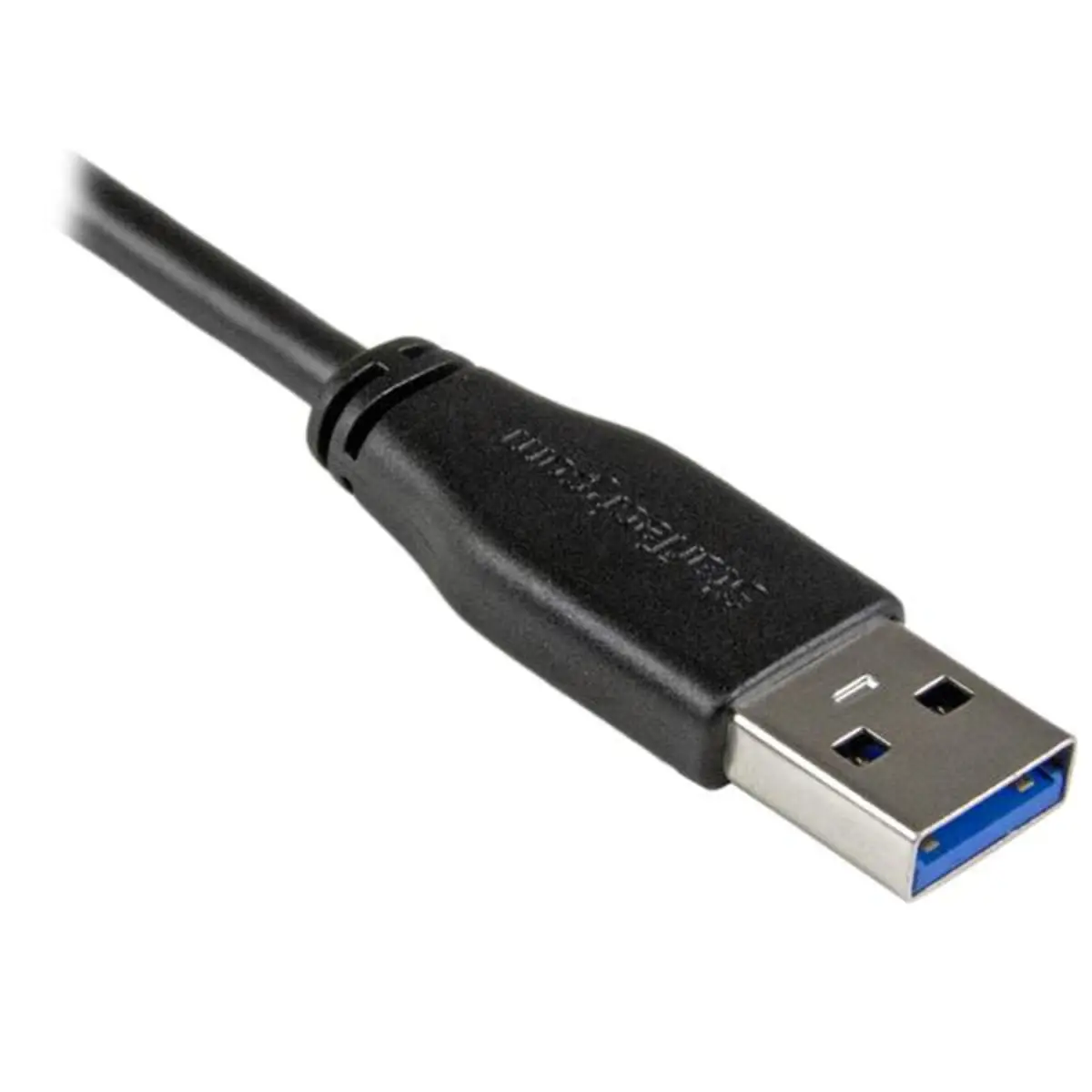 Micro USB 3.0 Kabel A/Micro B Stecker/Winkelstecker schwarz 0,5m
