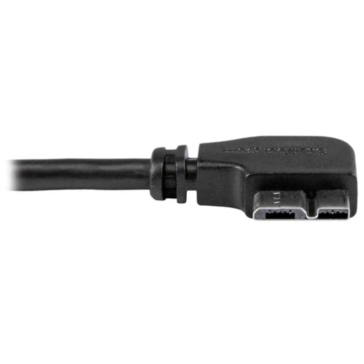 Micro USB 3.0 Kabel A/Micro B Stecker/Winkelstecker schwarz 0,5m