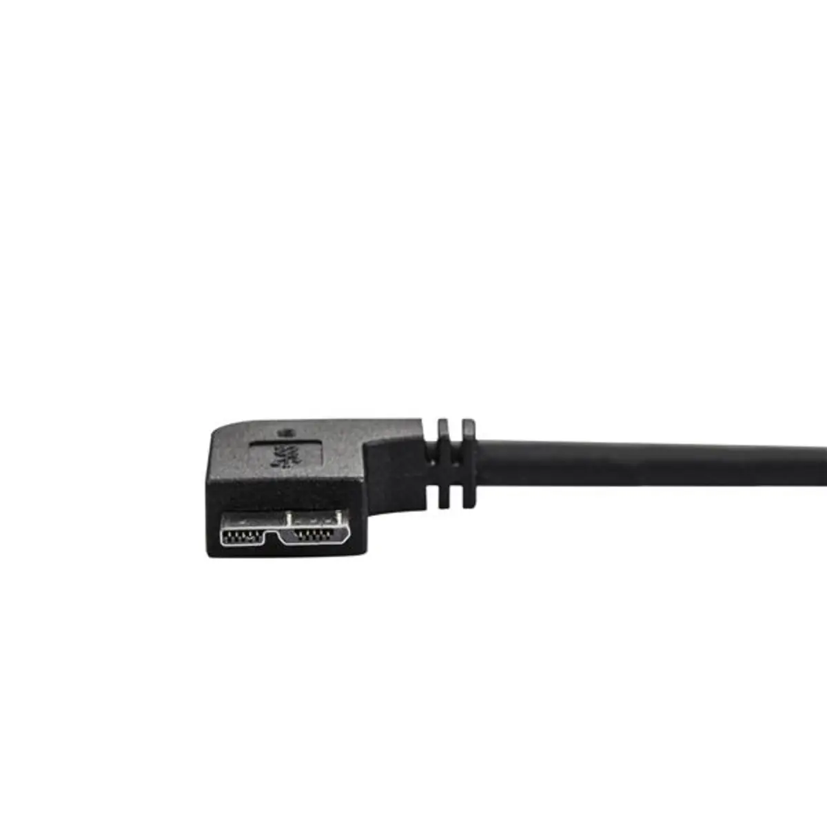 Micro USB 3.0 Kabel A/Micro B Stecker/Winkelstecker schwarz 0,5m