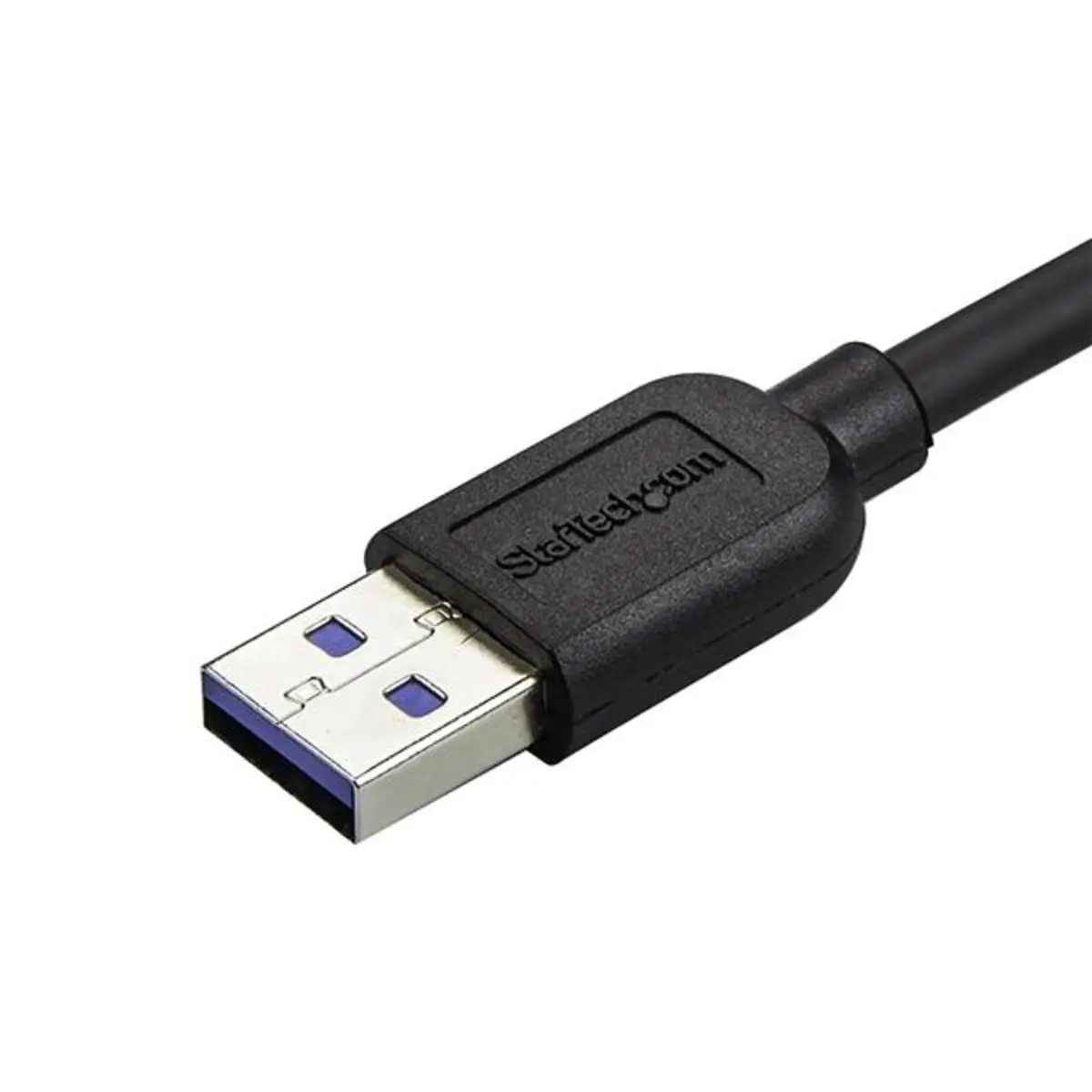 Micro USB 3.0 Kabel A/Micro B Stecker/Winkelstecker schwarz 0,5m