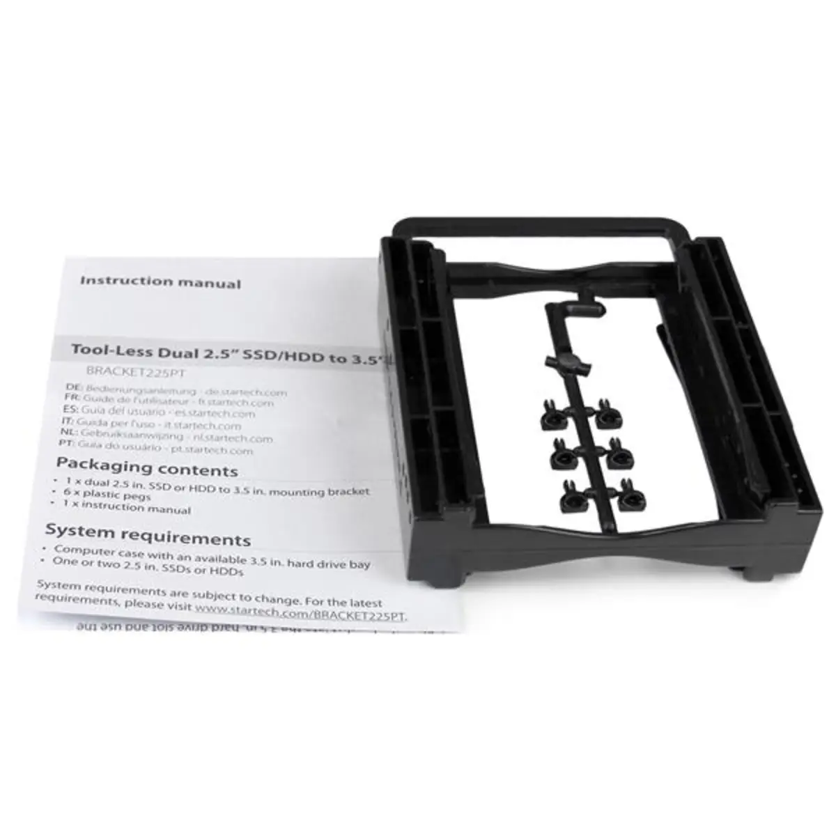 Dual 2,5" SSD/HDD Montagehalterung für 3,5" Laufwerksschacht