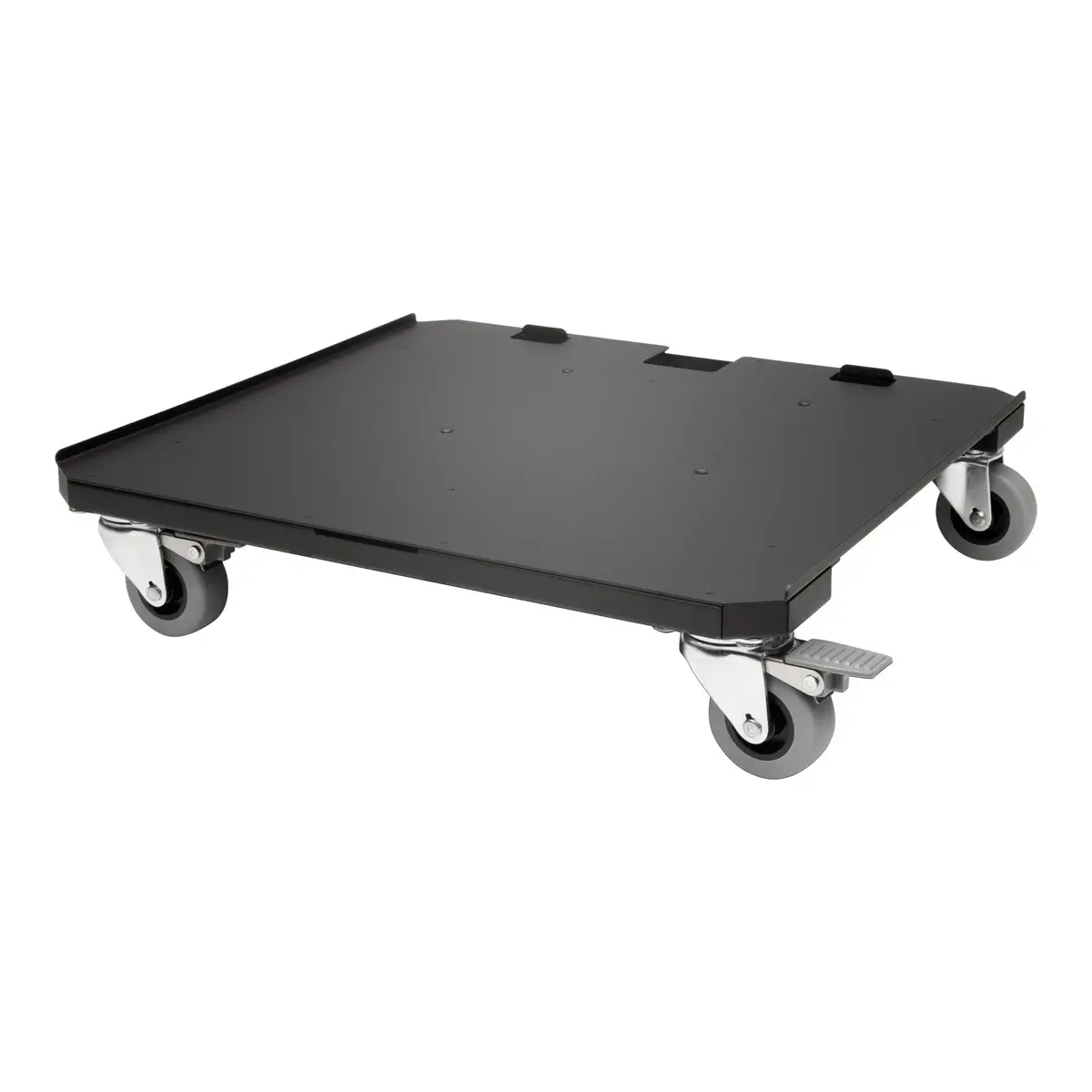 Sicherer Kabinett-Trolley Montagekomponente (Wagensockel) Schwarz