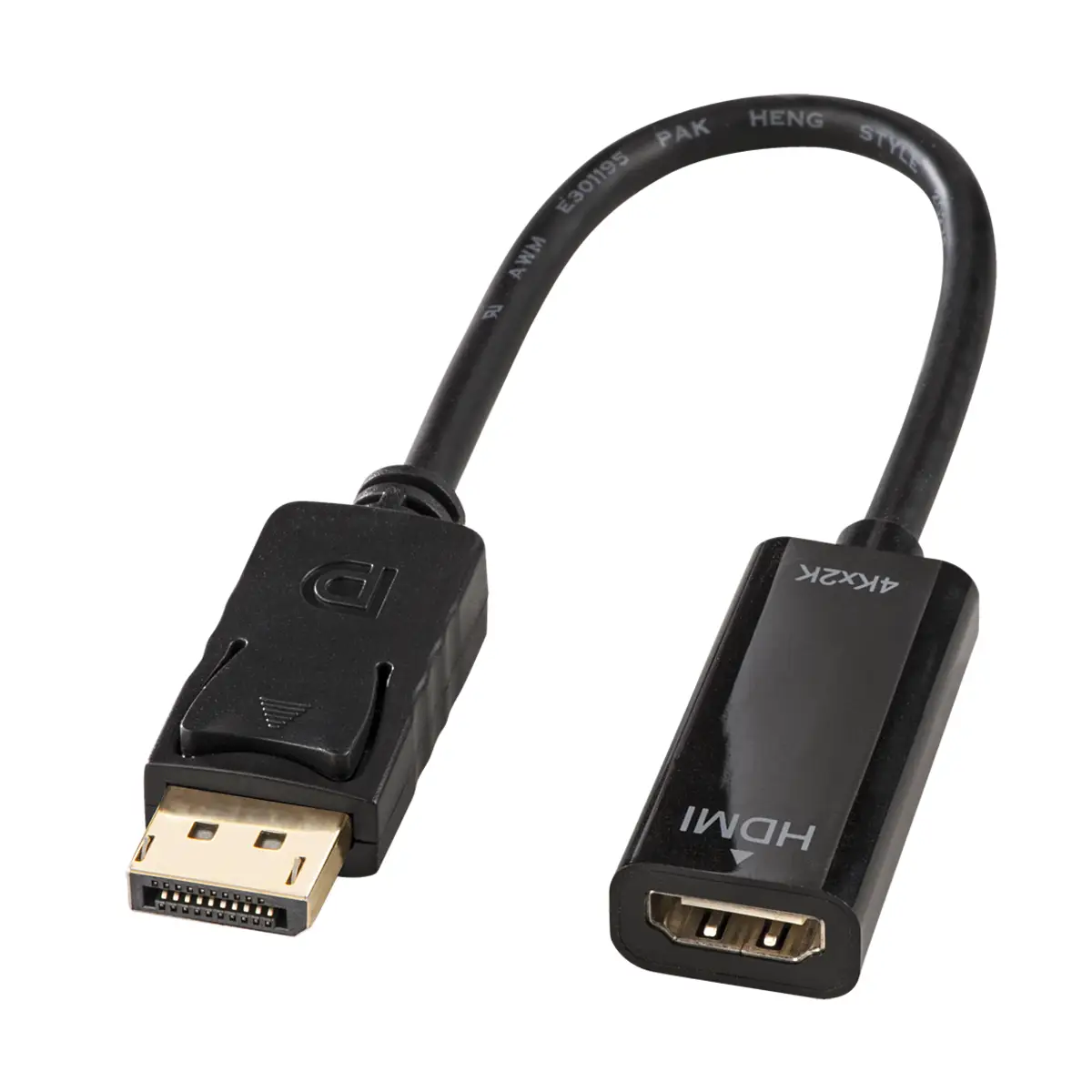DisplayPort an HDMI 4K adaptorcable (passiv) black