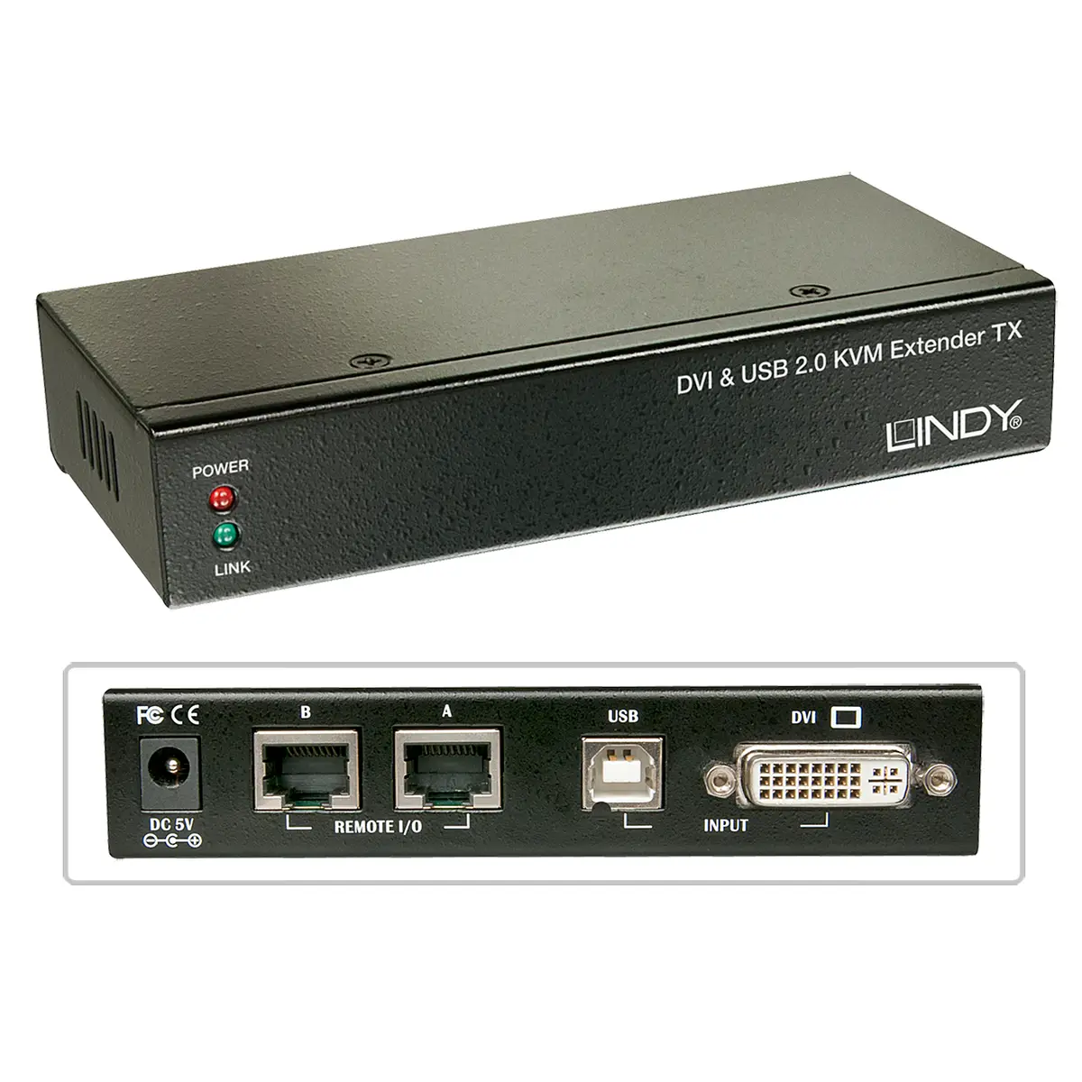 Cat. 5 KVM Extender Classic DVI/USB/Audio 50 m