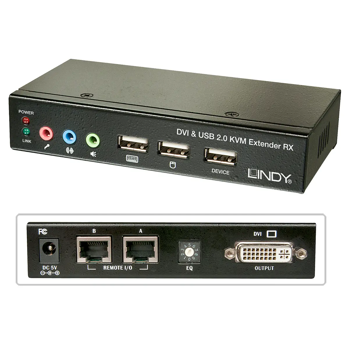 Cat. 5 KVM Extender Classic DVI/USB/Audio 50 m