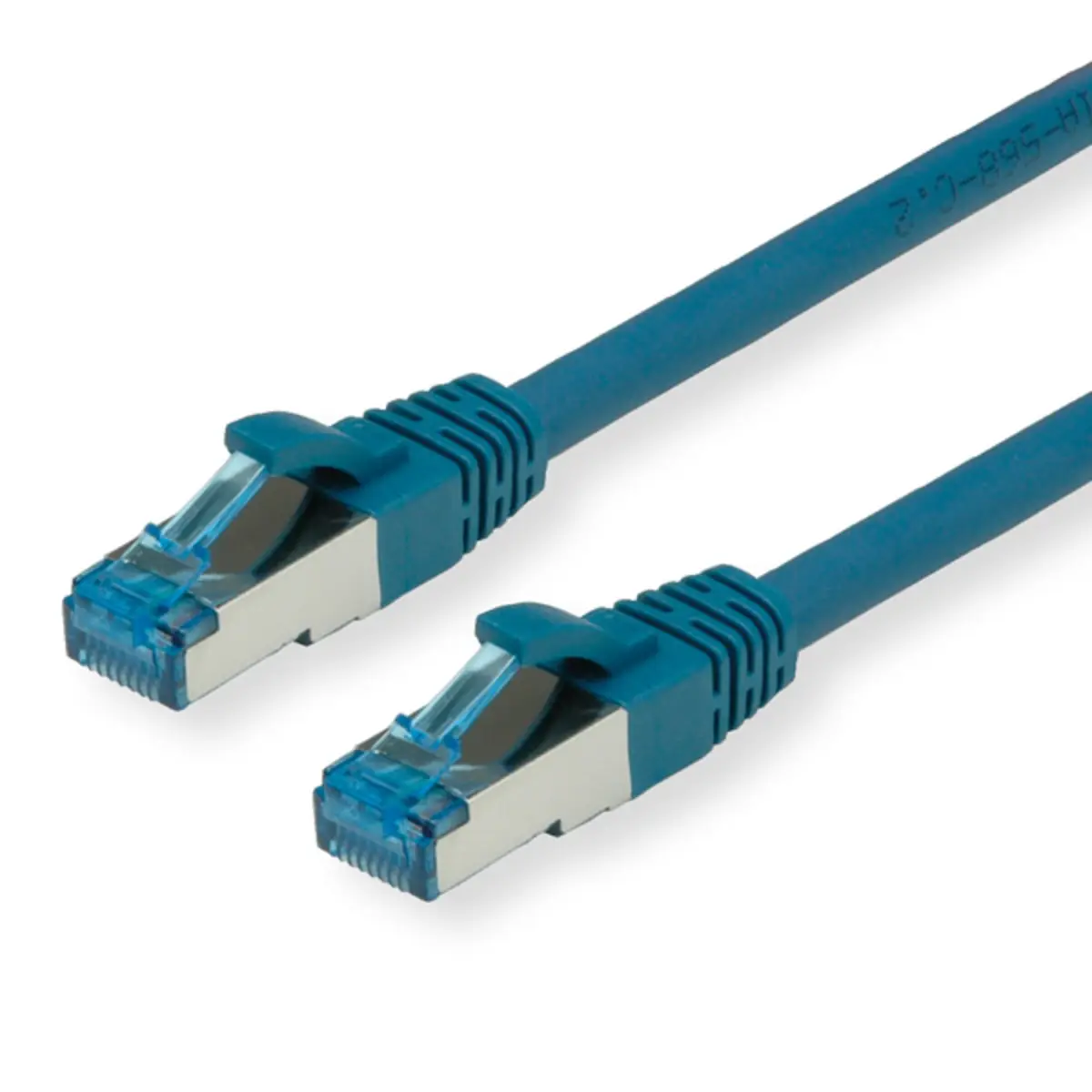 Patchkabel Cat6A RJ-45/RJ-45 Stecker/Stecker Blau 1m