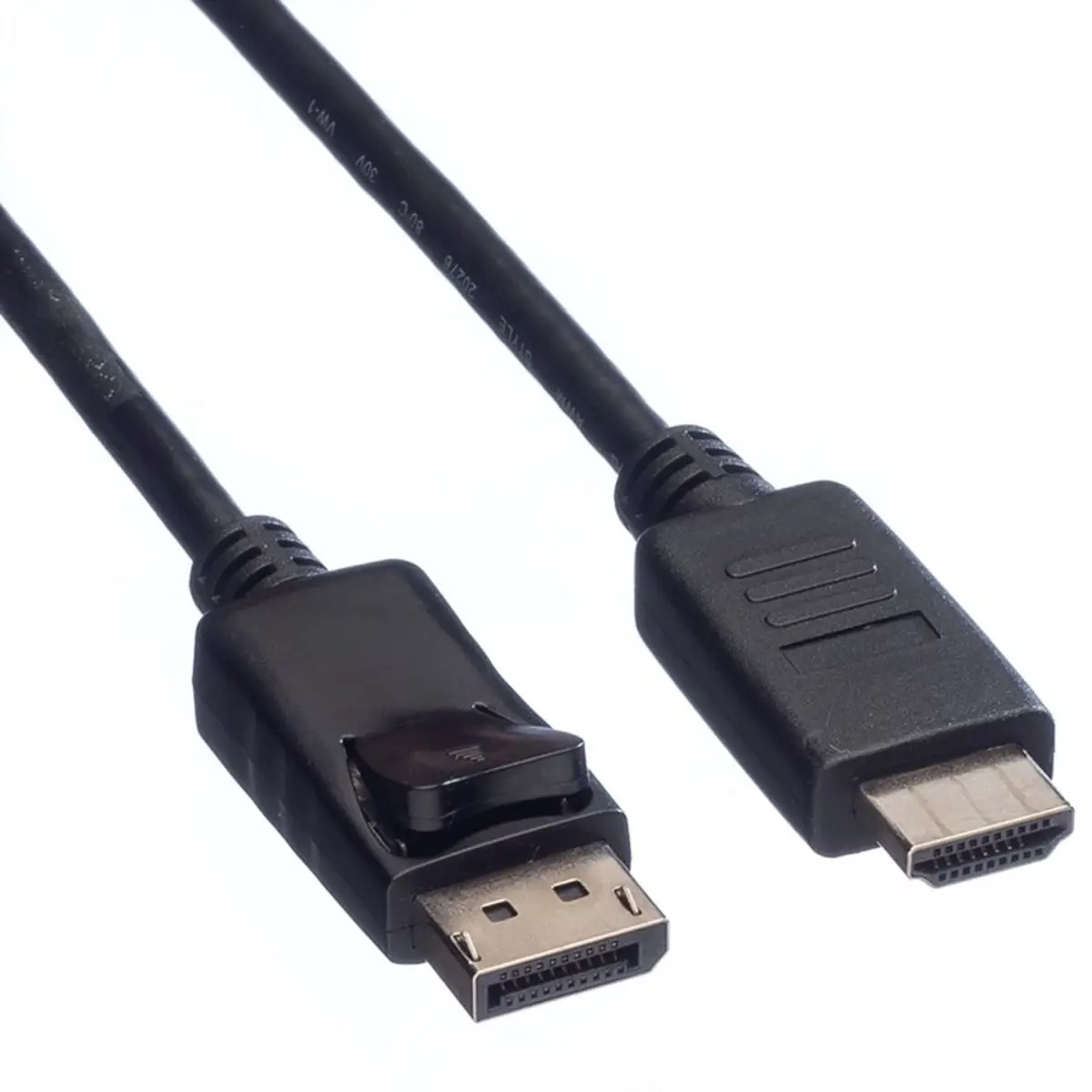 DisplayPort Kabel DP/HDMI Stecker/Stecker Schwarz 1m