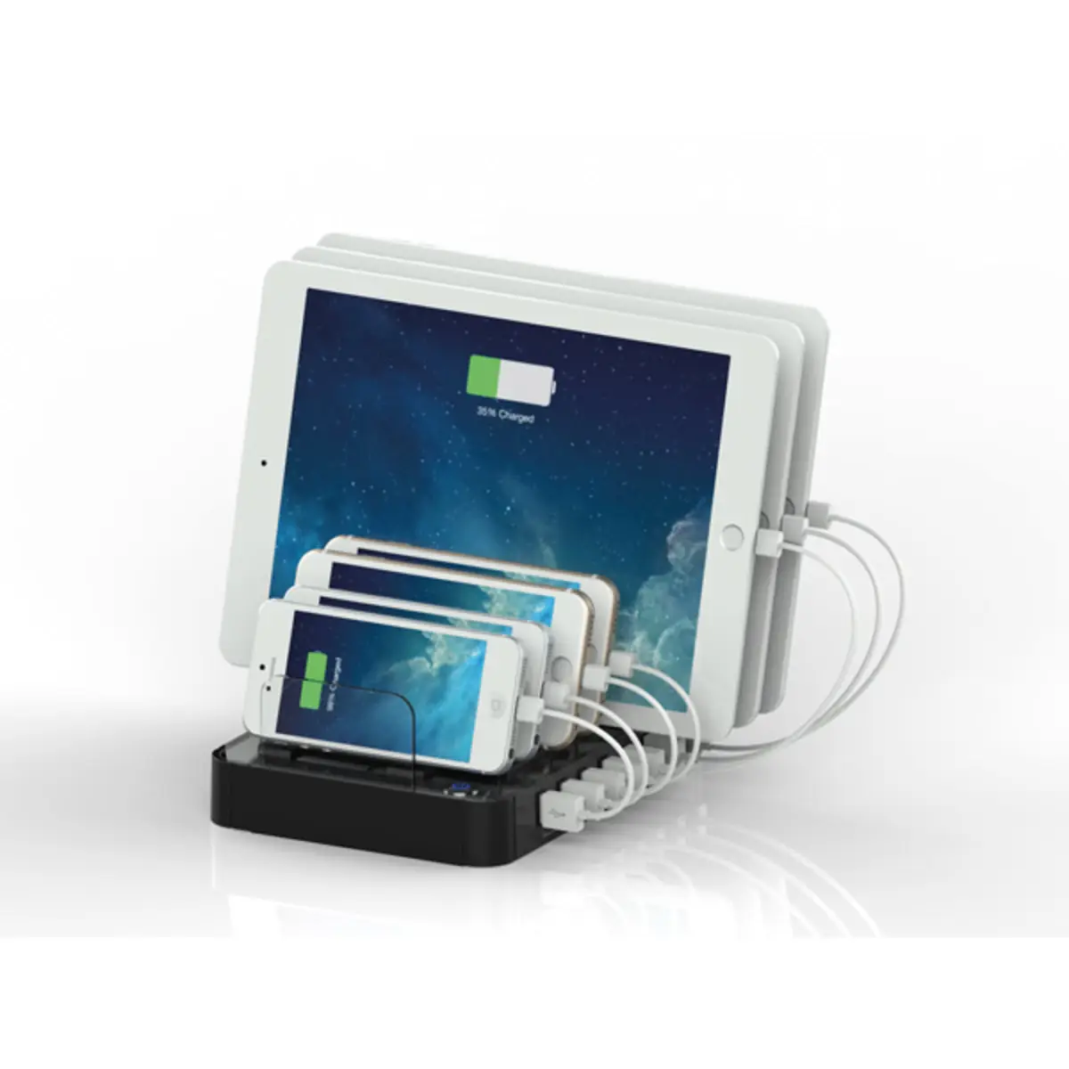 USB 2.0 Ladestation 7x4A