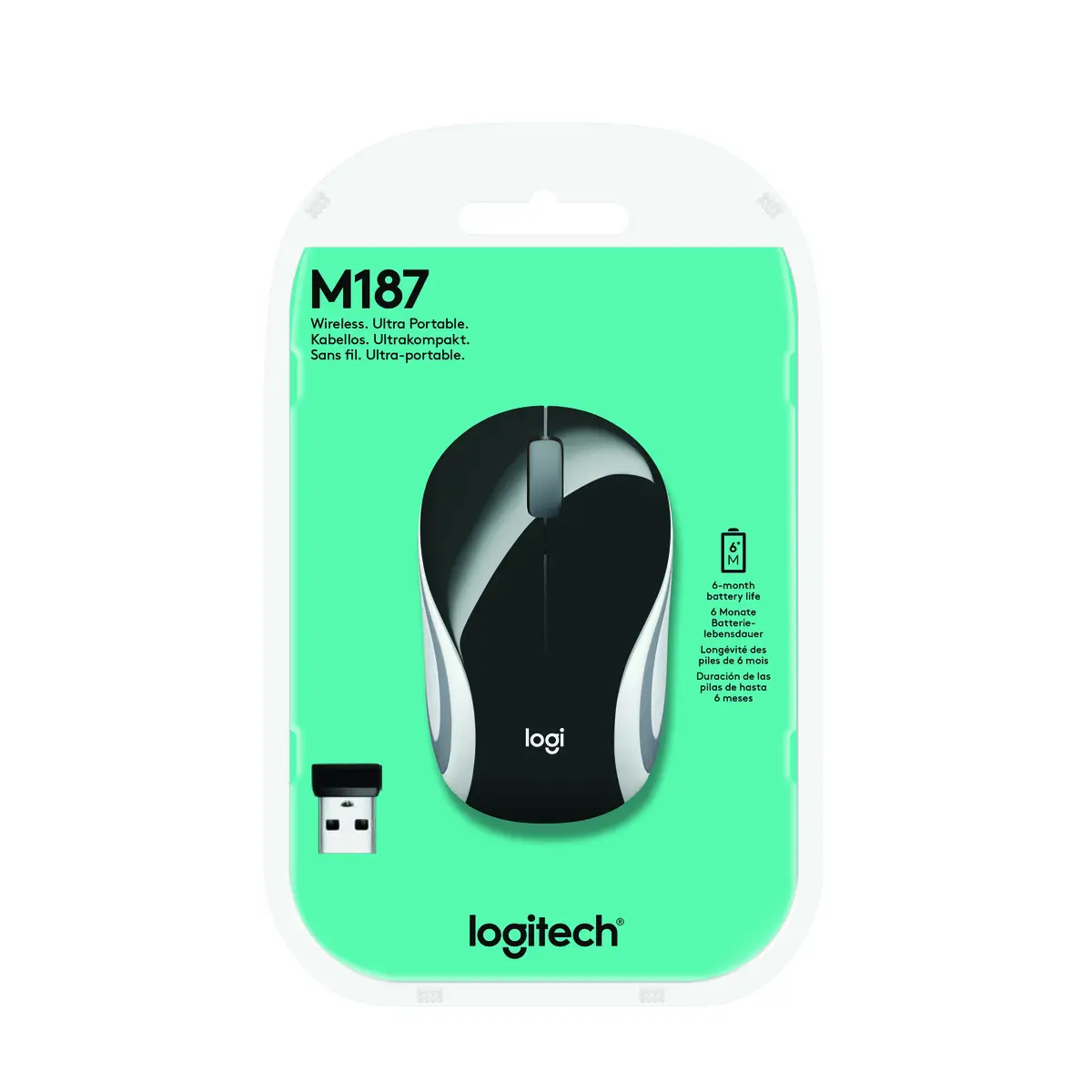M187 anthracite Mini Mouse black