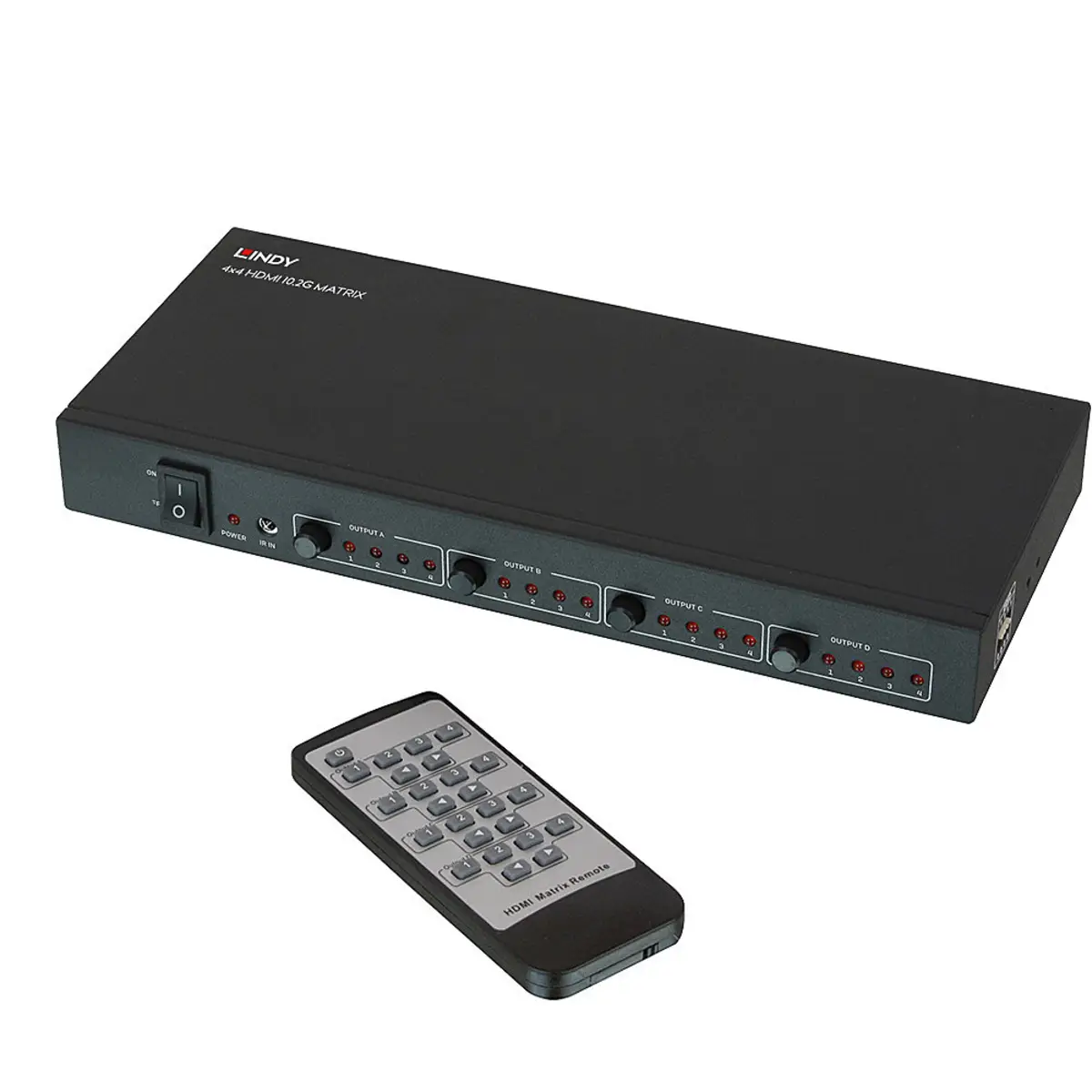 HDMI 4K UHD 4x4 Matrix Video/Audio-Schalter