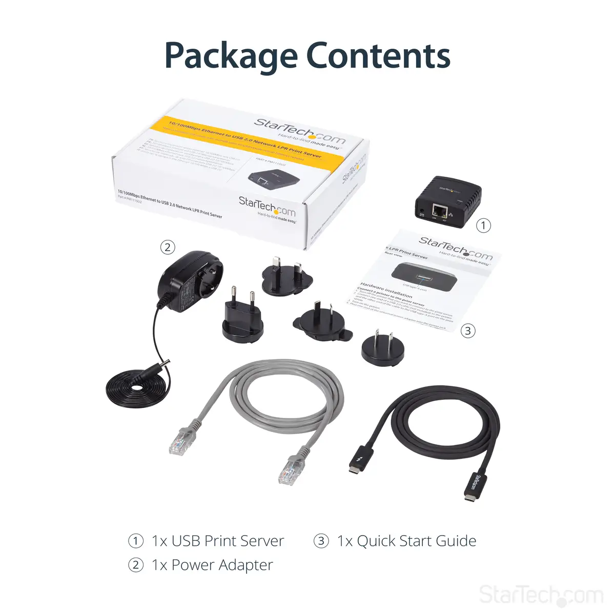 10/100 Mbit/s Ethernet auf USB 2.0 Netzwerk LPR Printserver