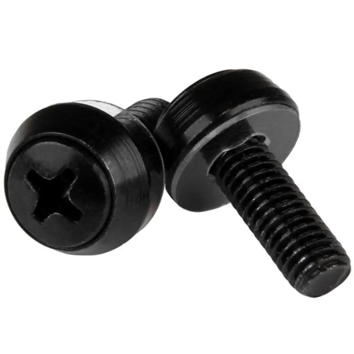 M6 x 12mm Montageschrauben Schwarz
