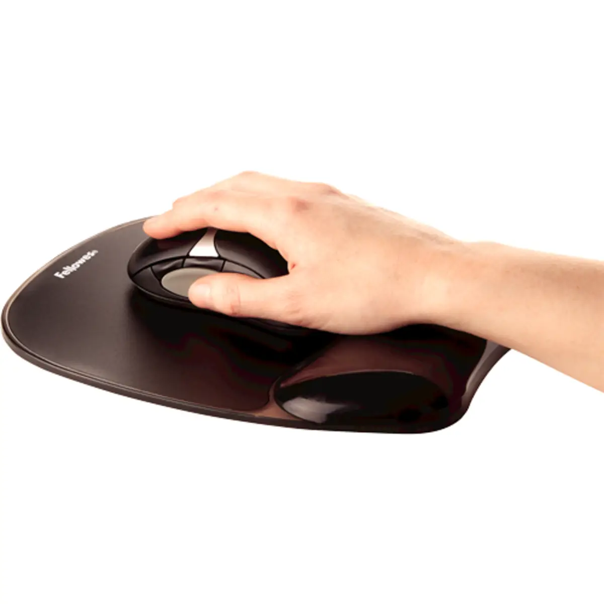 Mauspad Crystal Gel Handgelenkauflage, schwarz