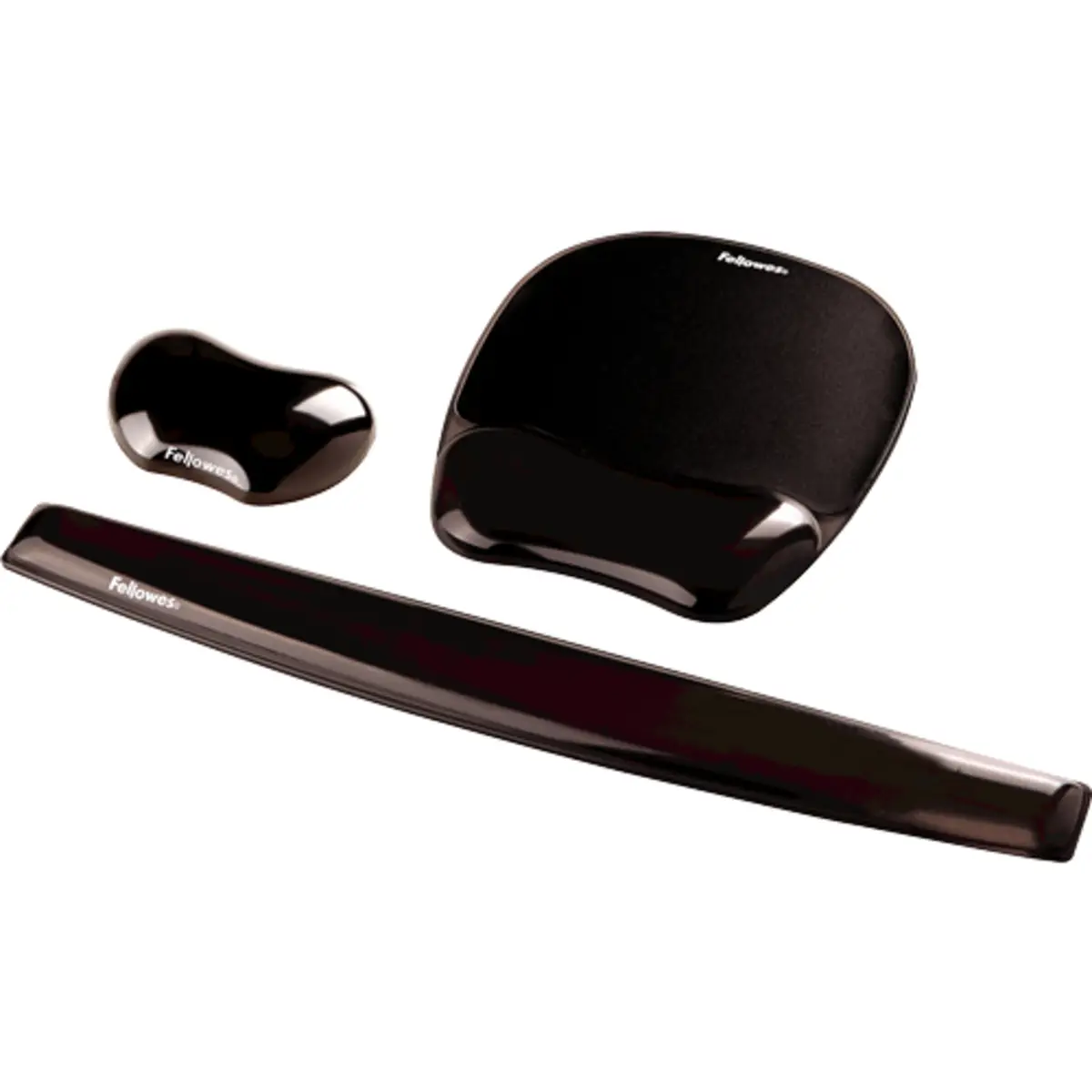 Mauspad Crystal Gel Handgelenkauflage, schwarz