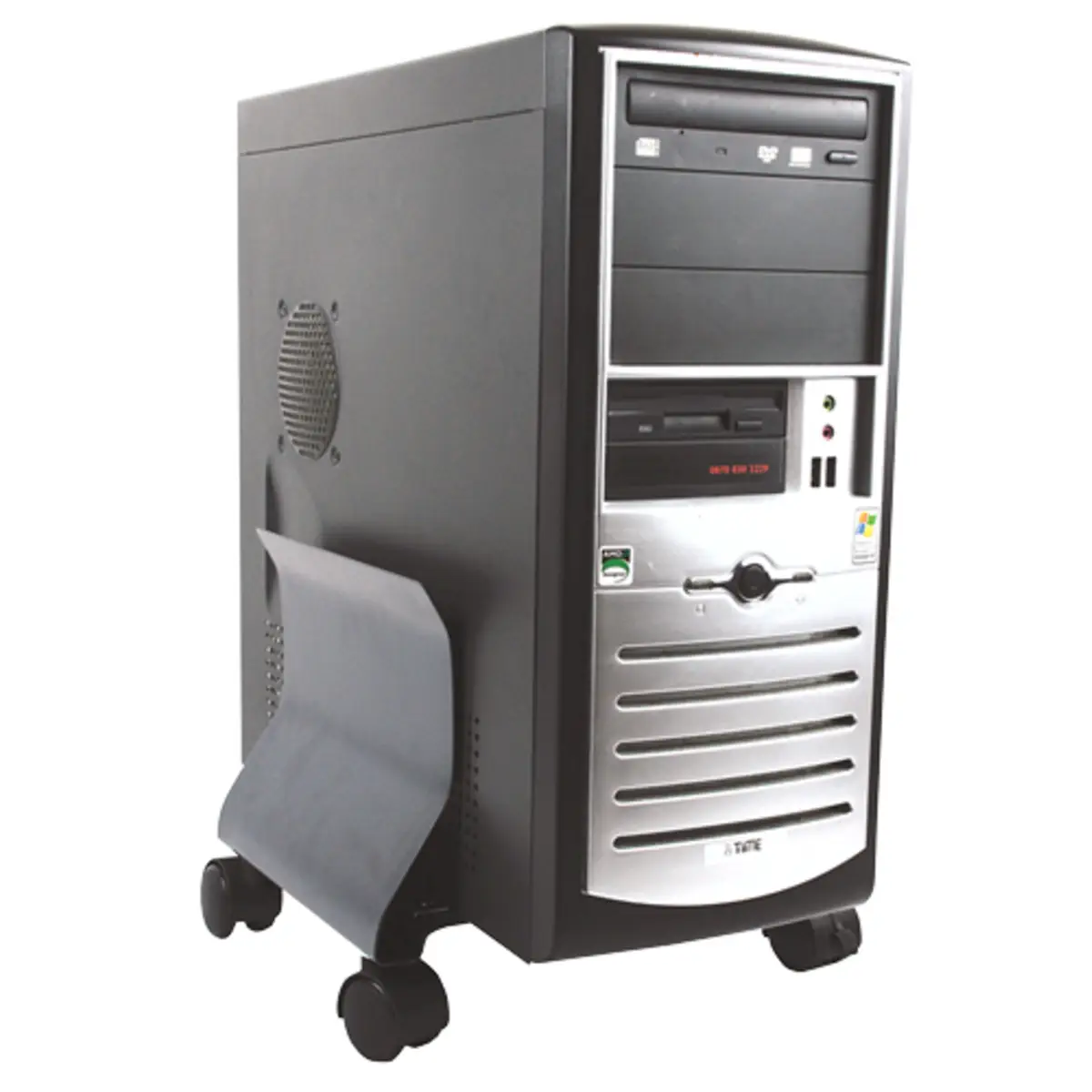 PC-Ständer mit Rollen graphit