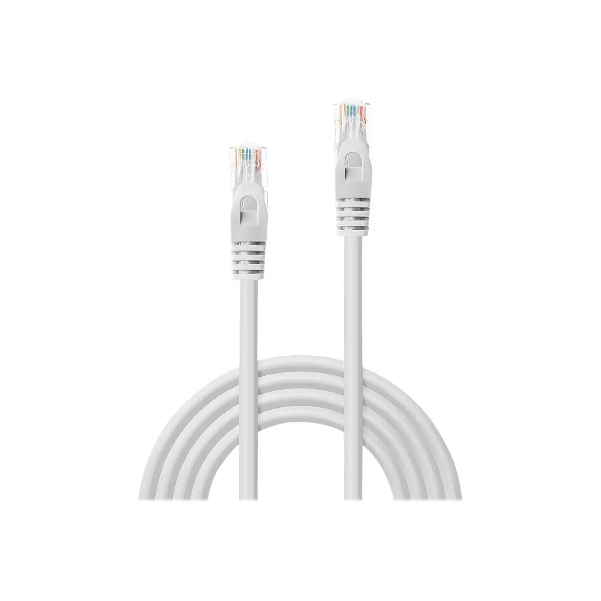 Basic Patchkabel Cat6 RJ-45/RJ-45 Stecker/Stecker Weiß 1m