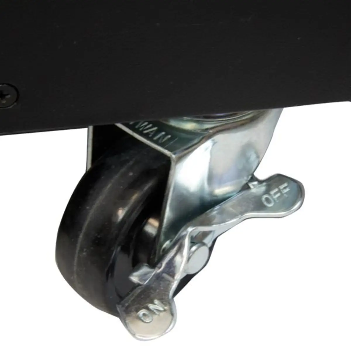 Mobiles Server Rack mit Griffen rollbarer Serverschrank Schwarz