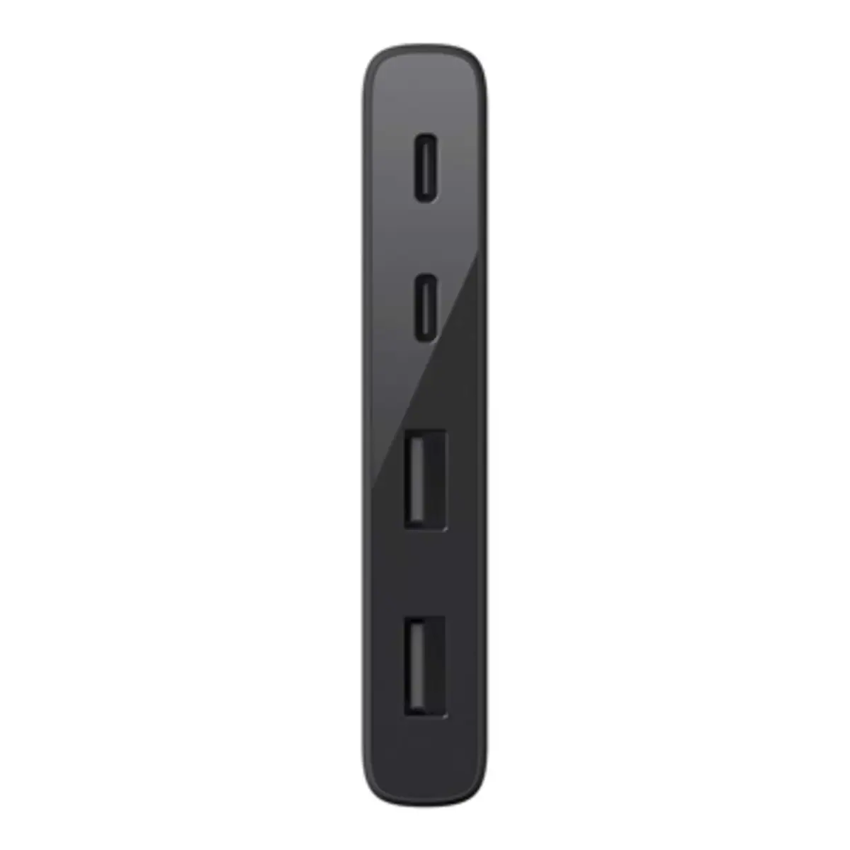 4-Port USB-C Travel Hub (2x USB A, 2x USB C), schwarz