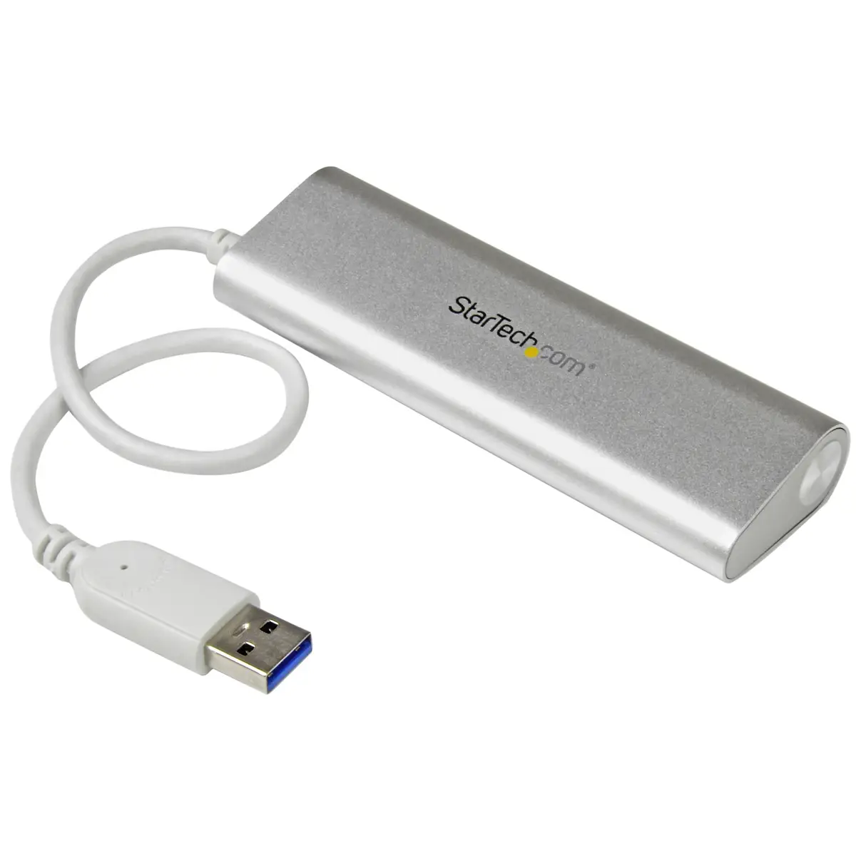 4-Port USB 3.0 Hub silber/weiß