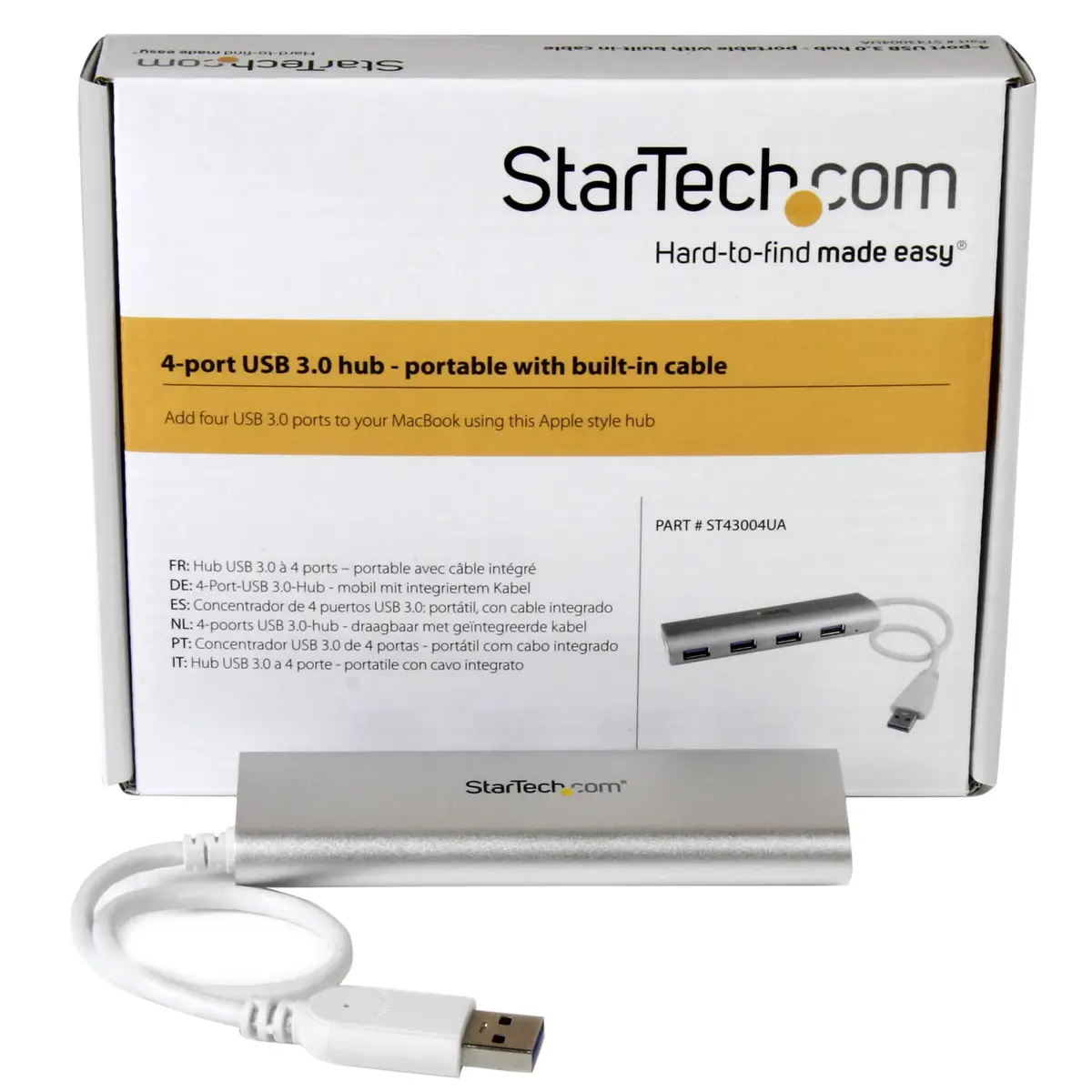 StarTech 4-Port USB 3.0 Hub silver/white