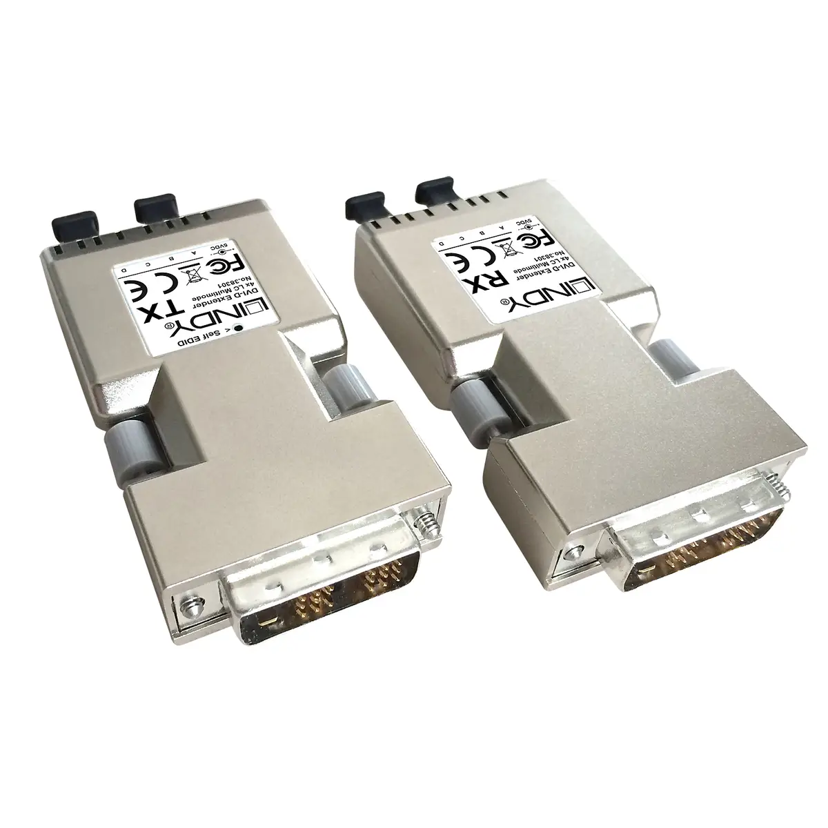 DVI-D Extender 500m Fiber/LWL 2x Duplex