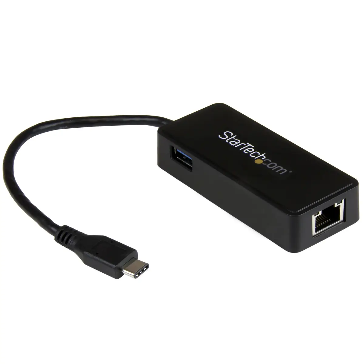 USB-C auf Gigabit Netzwerkadapter mit extra USB Stecker/Buchse