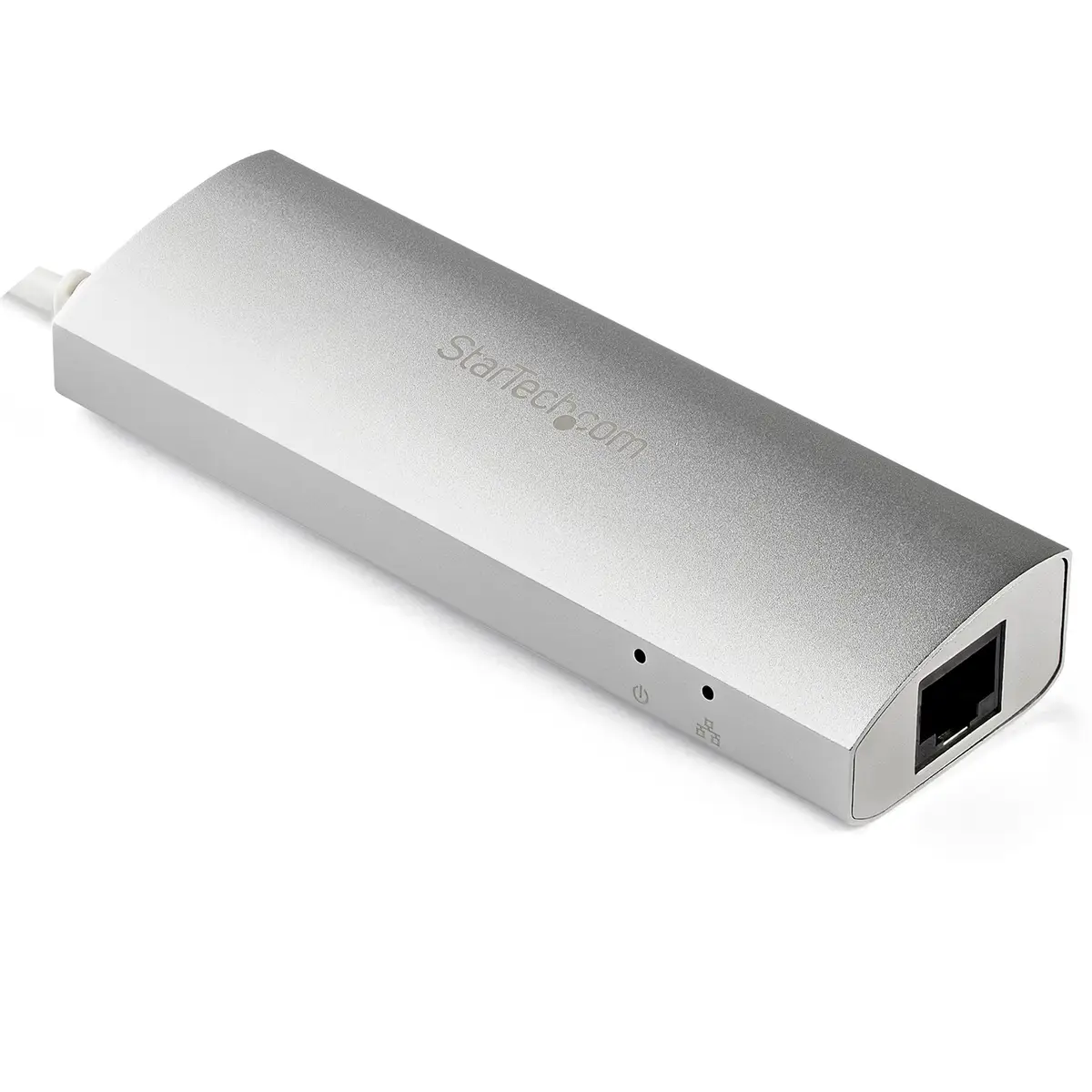 StarTech 3-Port Portable USB 3.0 HUb with GbE white/silver