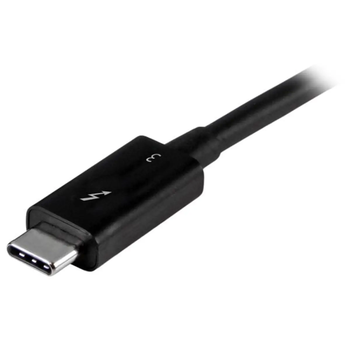 Thunderbolt 3/USB-C Kabel Stecker/Stecker 0,5m schwarz