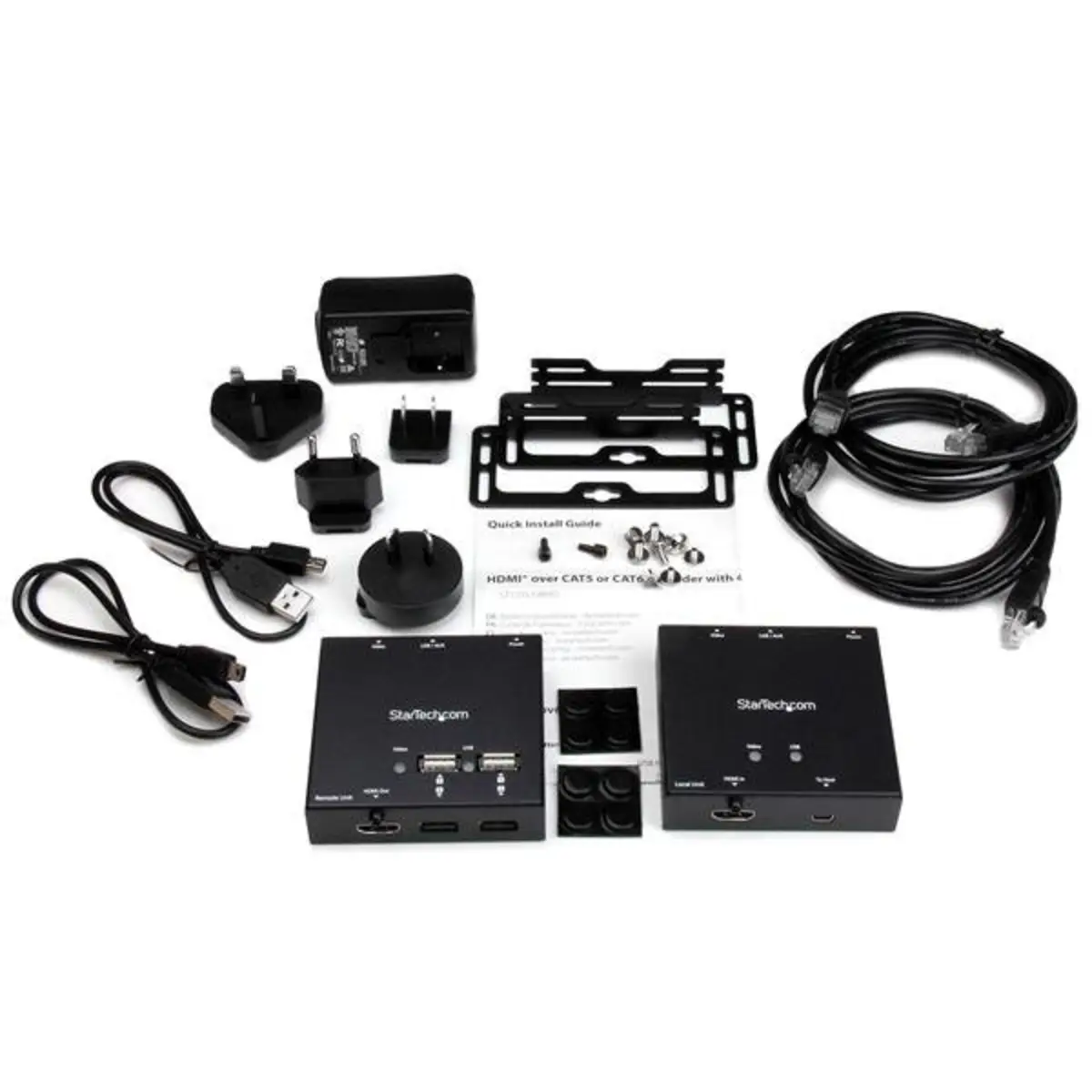HDMI über Cat6 Extender mit 4 Port USB 1080p bis zu 50m