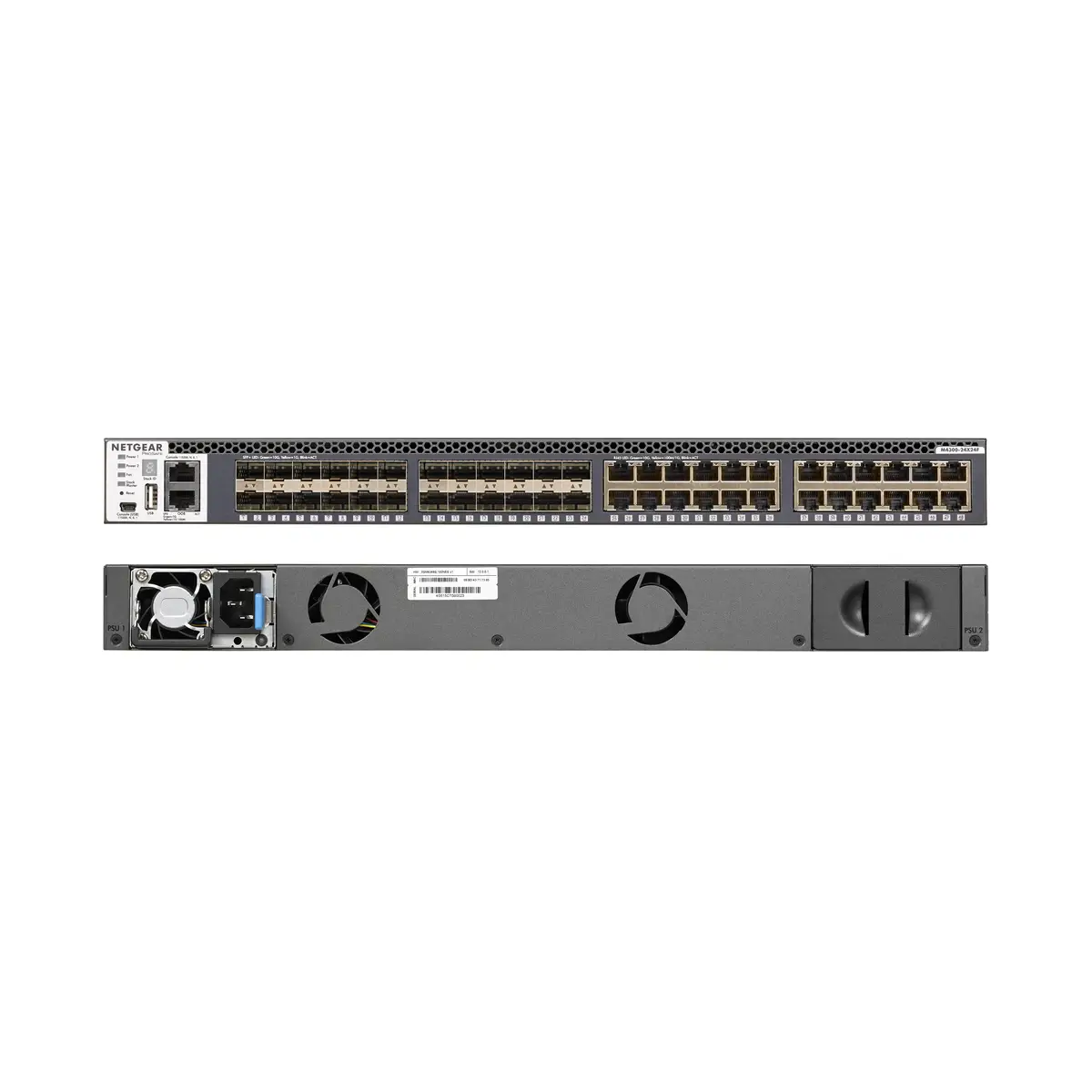 M4300 10 Gigabit Ethernet Switch, 24ports + 24x 10GB SFP+, Managed, Rack