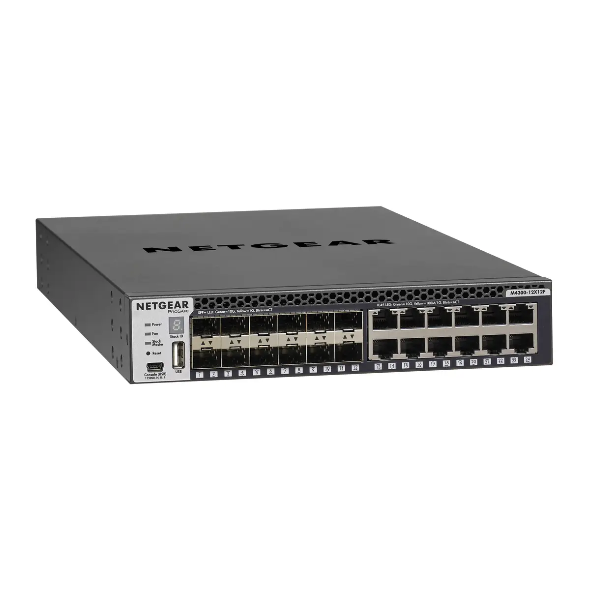 M4300 10 Gigabit Ethernet Switch, 12ports + 12x 10GB SFP+, Managed, Rack