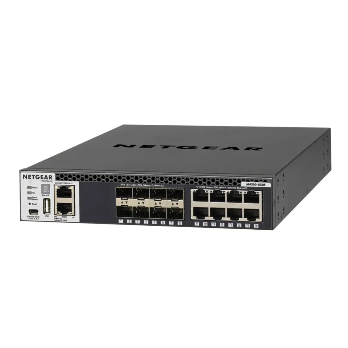 M4300 10 Gigabit Ethernet Switch 8ports + 8x 10GB SFP+ Managed Rack