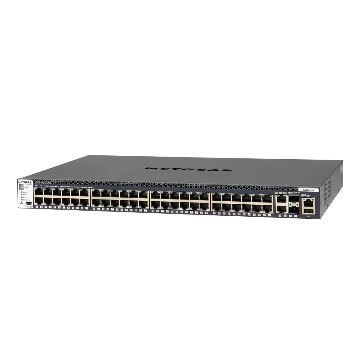 M4300 Gigabit Ethernet Switch 48Ports + 2x 10 Gigabit Ethernet + 2x SFP+ Managed 1HE