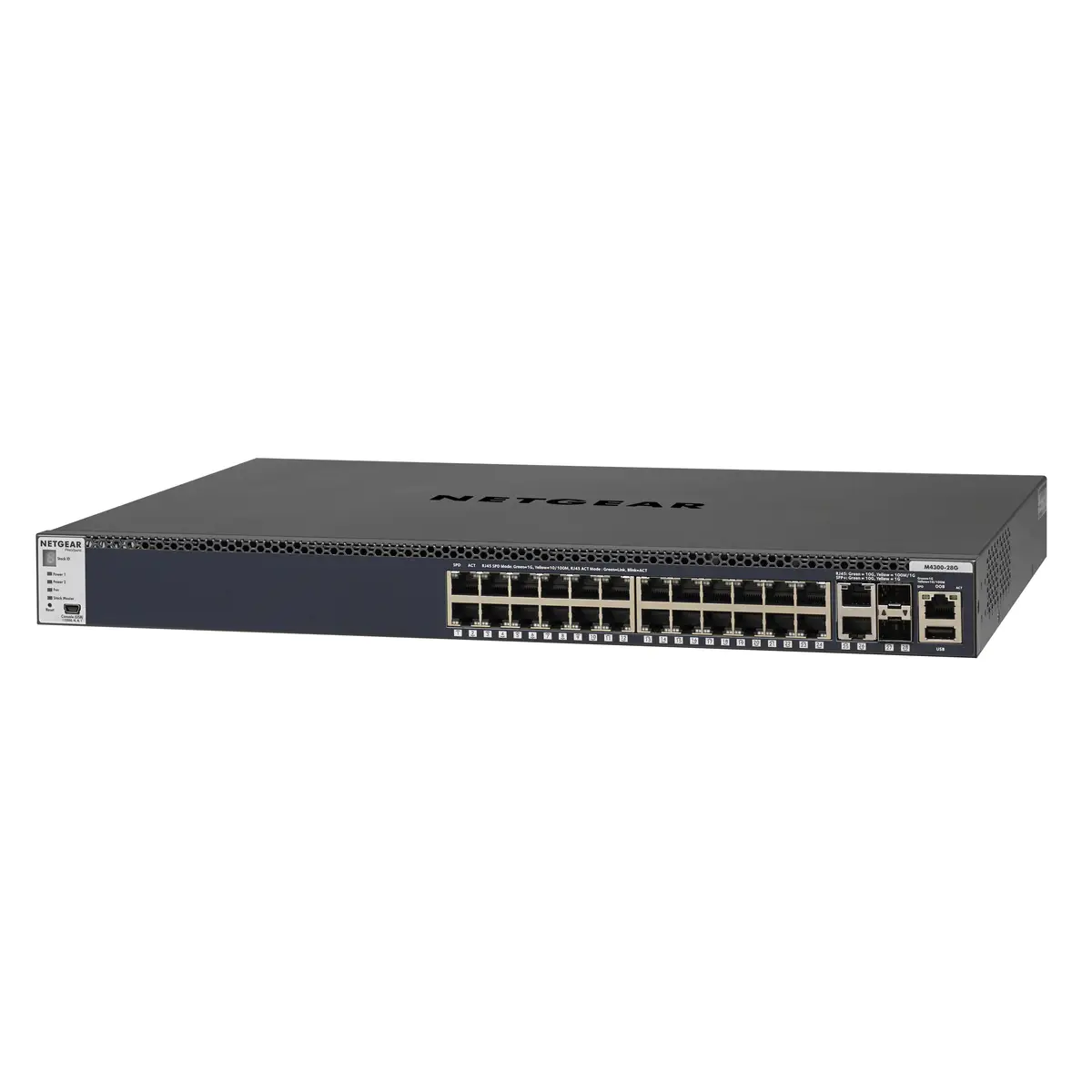 M4300 Gigabit Ethernet Switch 24Ports + 2x 10 Gigabit Ethernet + 2x SFP+ Managed Rack 1HE