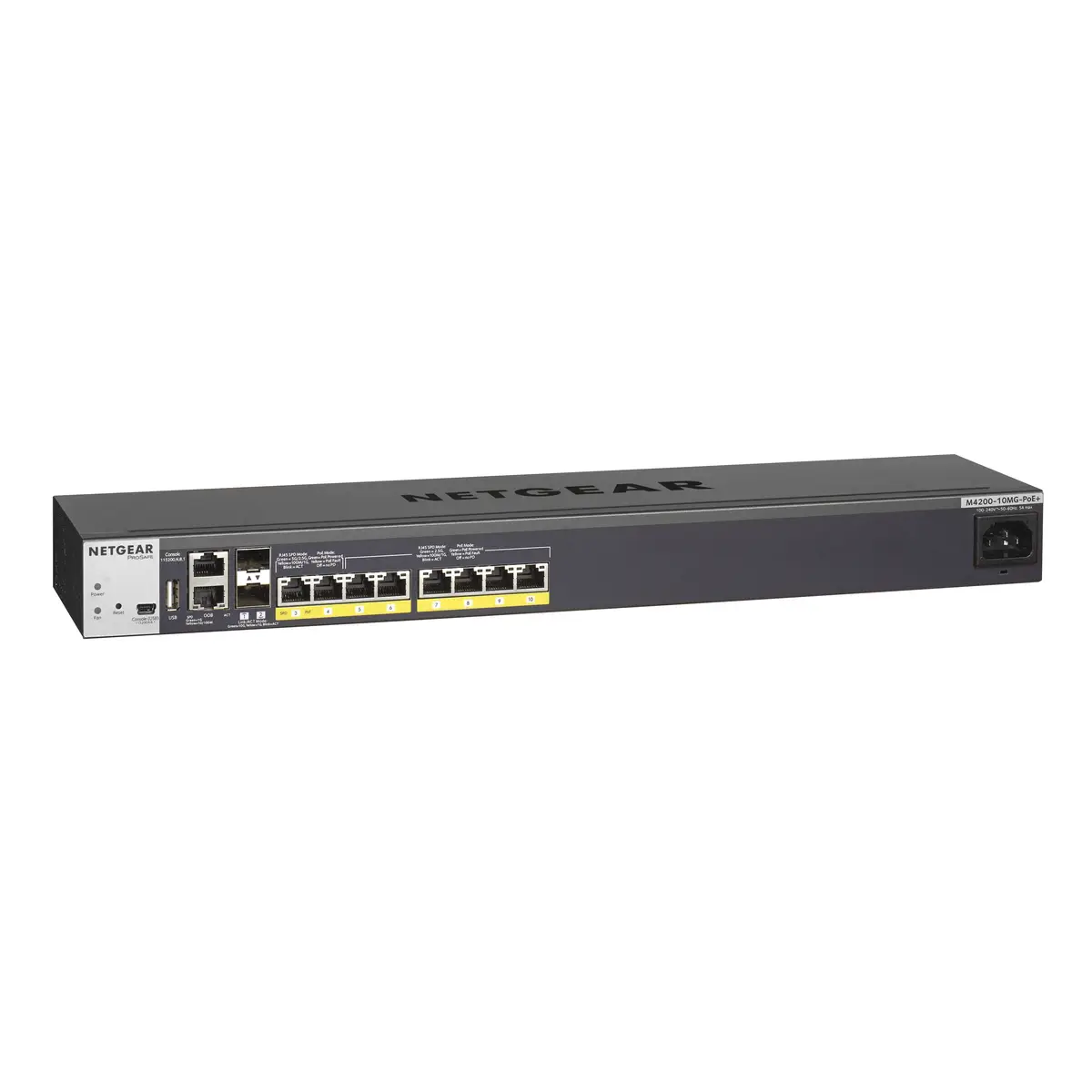 M4200 Multi-Gigabit Ethernet Switch 8Ports + 2x 10 Gigabit Ethernet SFP+ Managed Rack 1HE PoE+