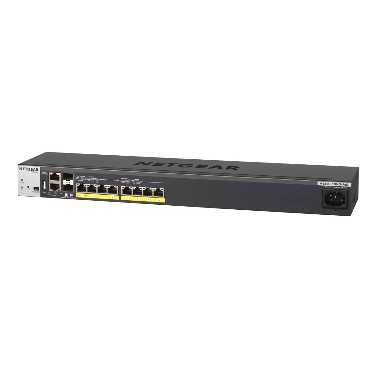 M4200 Multi-Gigabit Ethernet Switch 8Ports + 2x 10 Gigabit Ethernet SFP+ Managed Rack 1HE PoE+