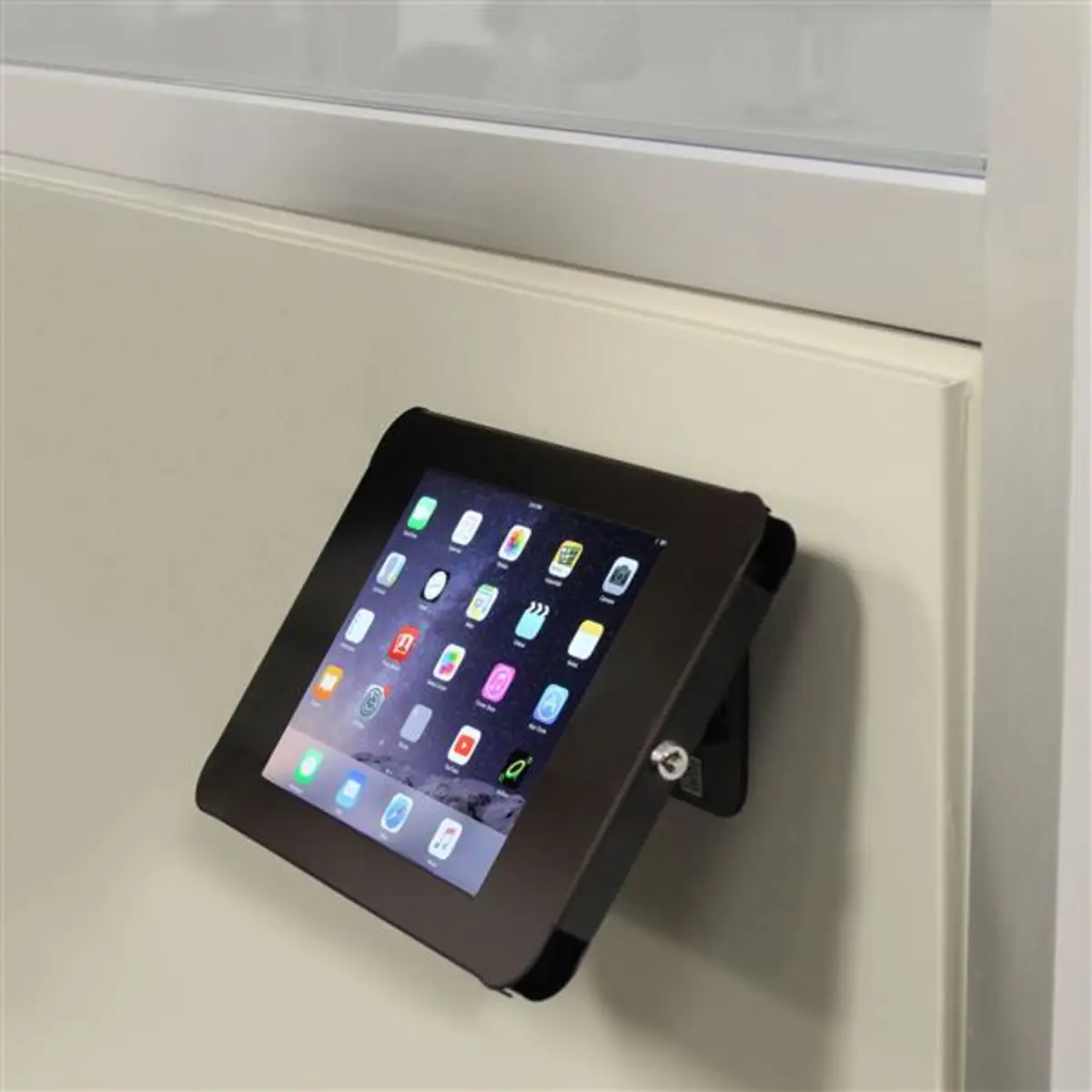 Abschließbarer Tablet Ständer für iPad aus Stahl