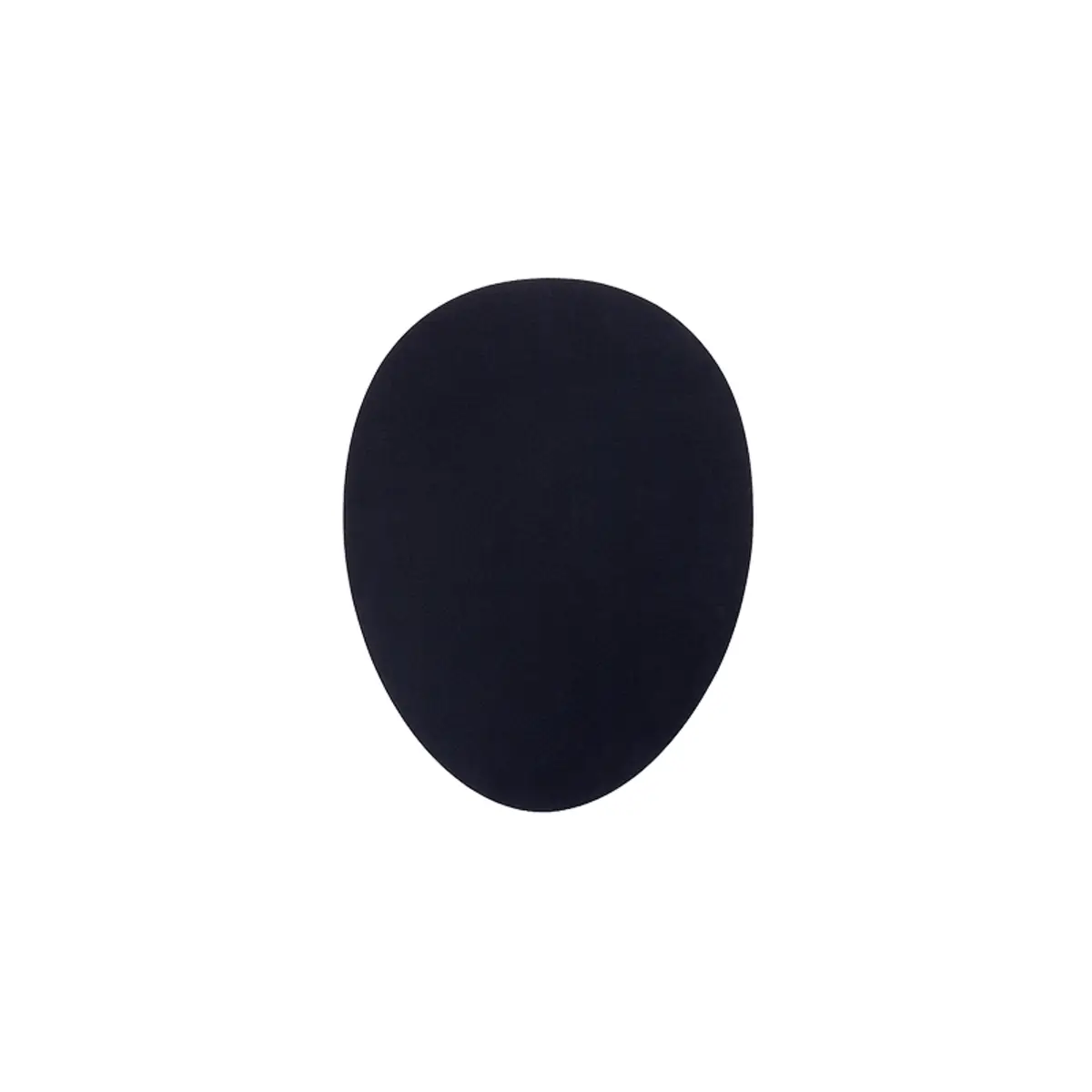 The Egg Ergo Mouse Pad, Schwarz, Monochromatisch, Gummi, Textil, Anti-Rutsch-Basis