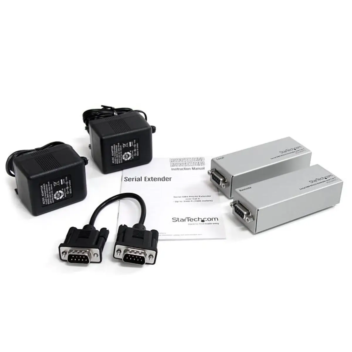 Serieller DB9 RS232-Extender über Cat5 - Bis zu 1000 Meter