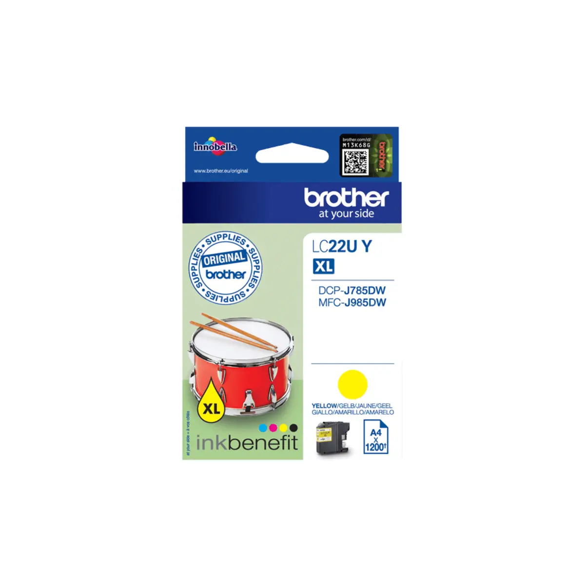 ink cartridge LC22UY aprrox. 1200 pages yellow
