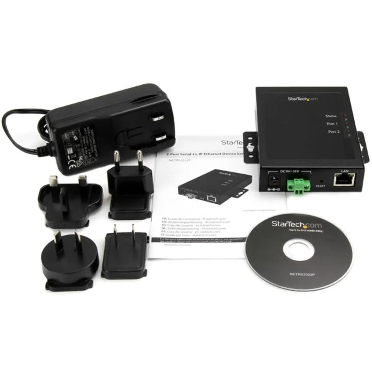 Seriell auf IP Geräte Server 2 Port R232 Montierbar
