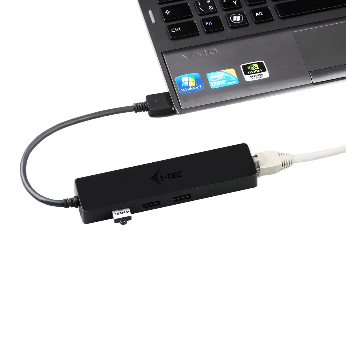 I-Tec USB 3.0 Slim Hub 3-Port mit Gigabit Ethernet Adapter