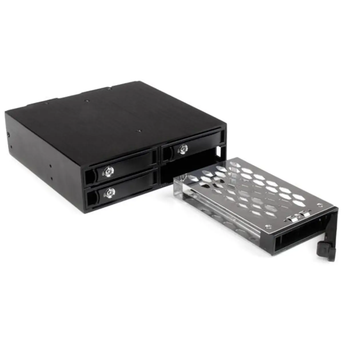 4x Festplatten Wechselrahmen für 2,5 Zoll SATA / SAS Laufwerke